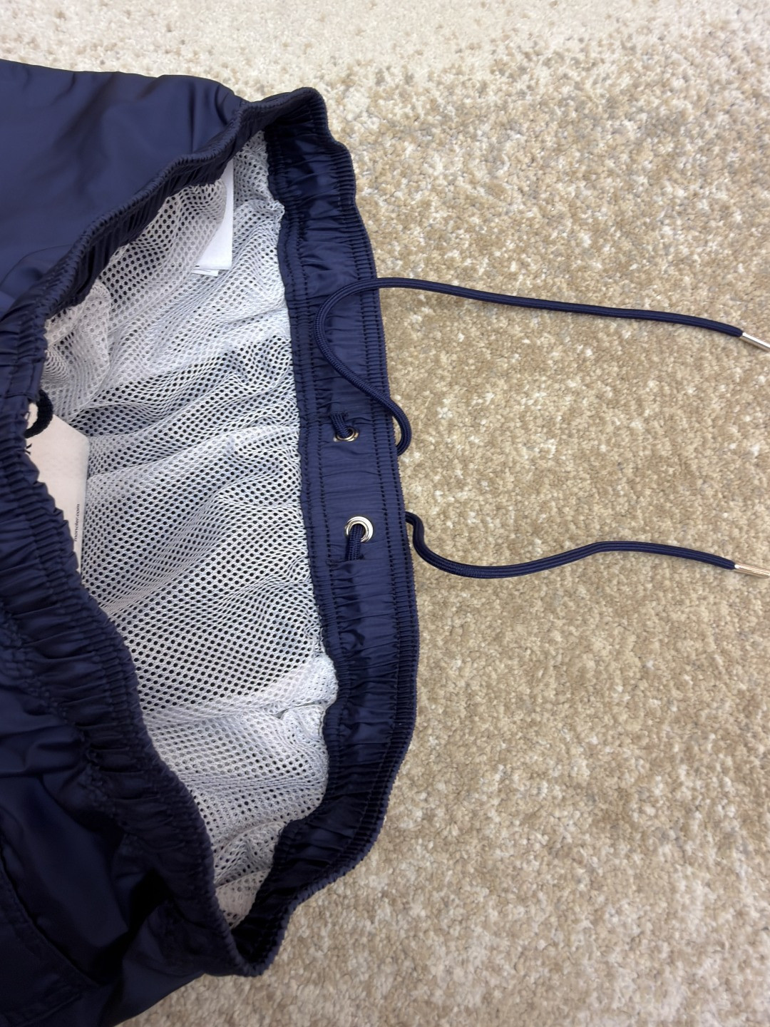 Moncler 蒙口 三色条纹边饰系带沙滩裤 短裤 休闲裤 裤子 蓝色 黑色 绿色 A2