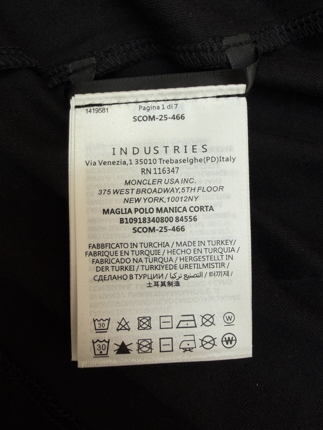 Moncler 蒙口 标识圆领短袖 T恤 夏季 灰色 黑色 A0 8C00026-829H8-3P1