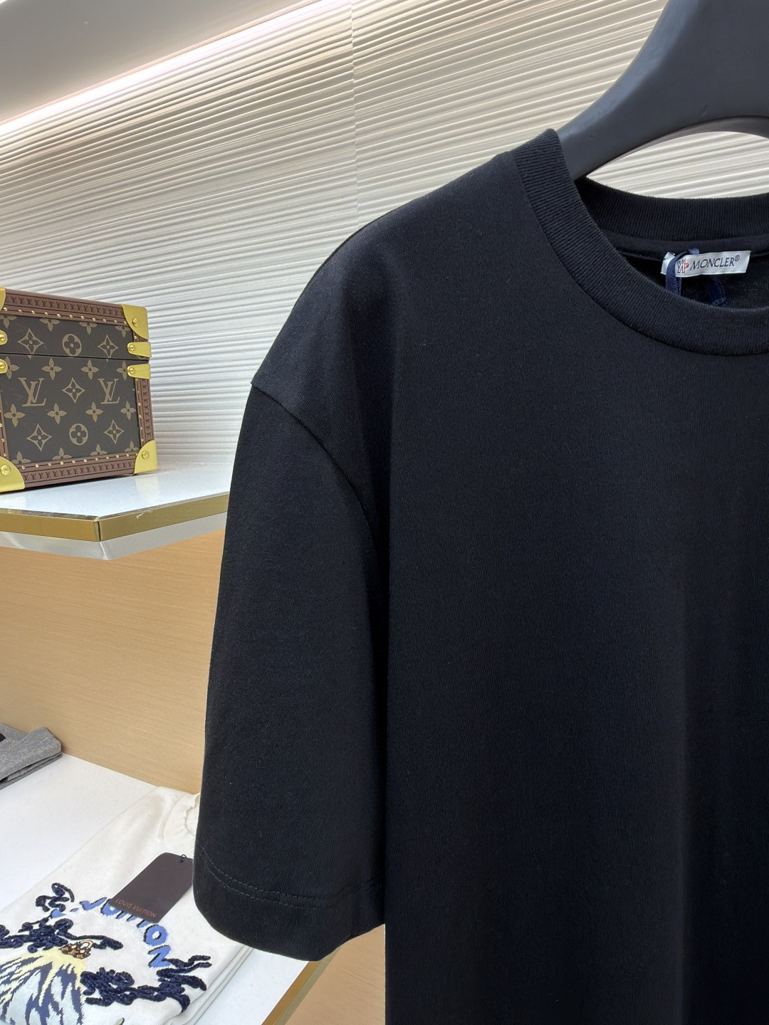 Moncler 蒙口 标识圆领短袖 T恤 夏季 灰色 黑色 A0 8C00026-829H8-3P1