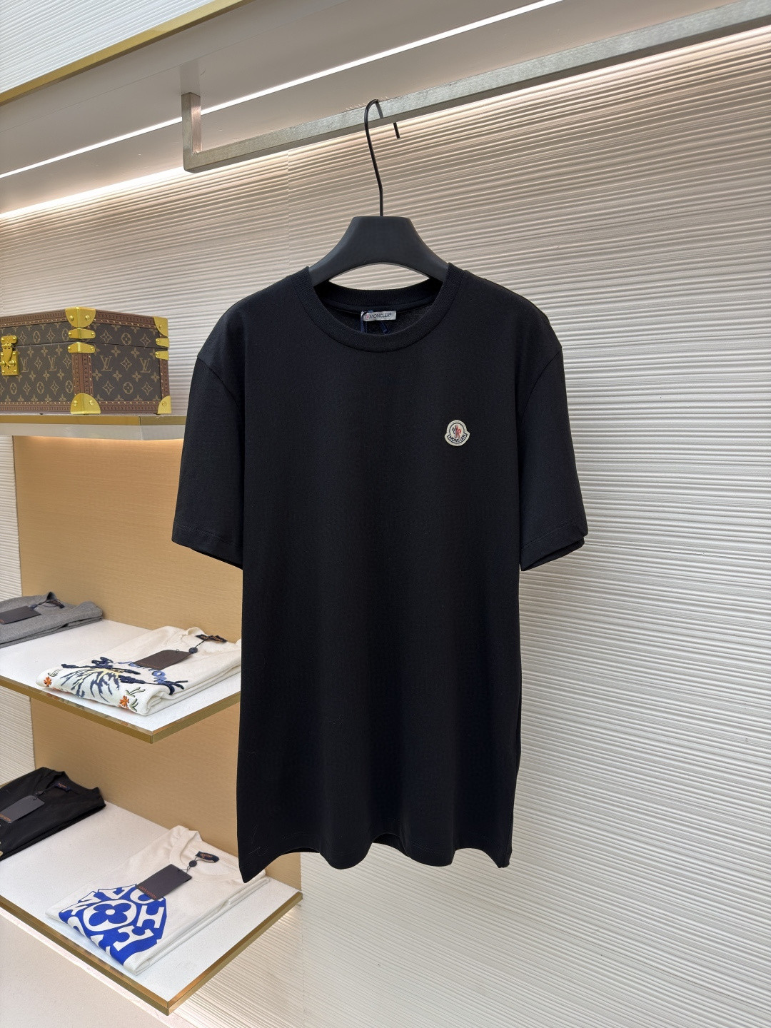 Moncler 蒙口 标识圆领短袖 T恤 夏季 灰色 黑色 A0 8C00026-829H8-3P1
