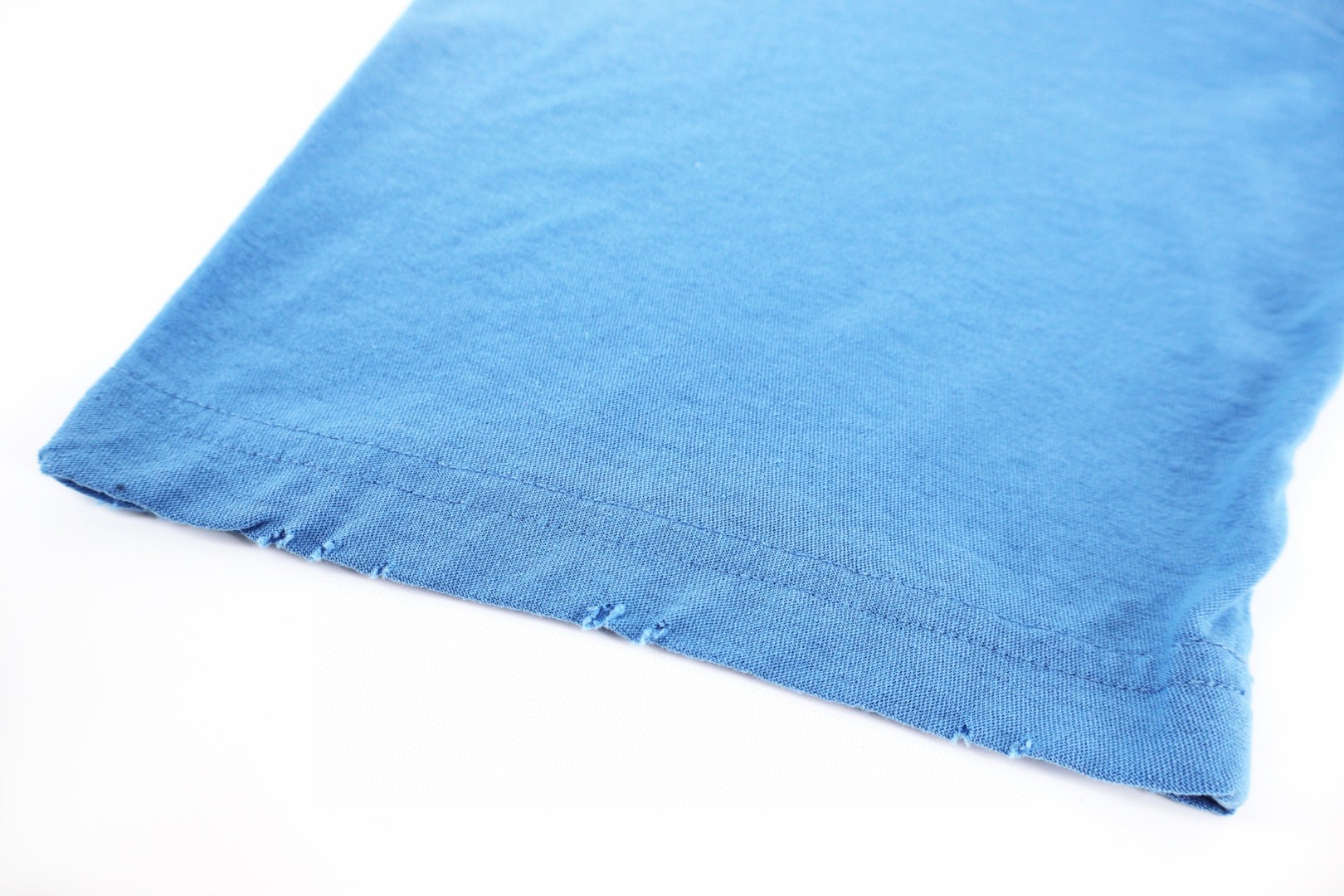 Acne Studios 喷绘做旧徽标圆领T恤 短袖 蓝色 A0 CL0196