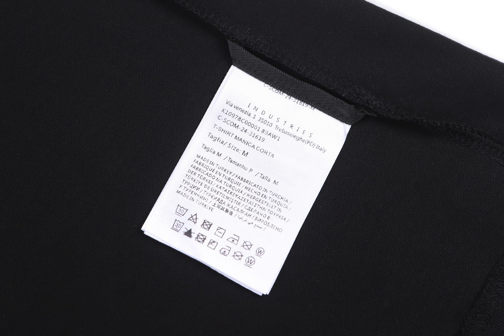 Moncler 蒙口 徽标织带标识圆领短袖 T恤 夏季 白色 黑色 A0 L10978C0001789AW1041