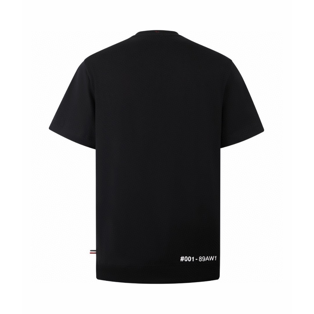 Moncler 蒙口 徽标织带标识圆领短袖 T恤 夏季 白色 黑色 A0 L10978C0001789AW1041
