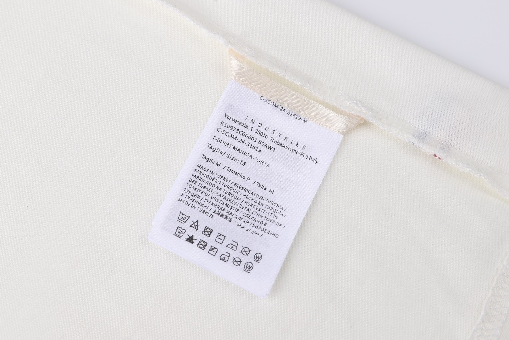 Moncler 蒙口 徽标织带标识圆领短袖 T恤 夏季 白色 黑色 A0 L10978C0001789AW1041