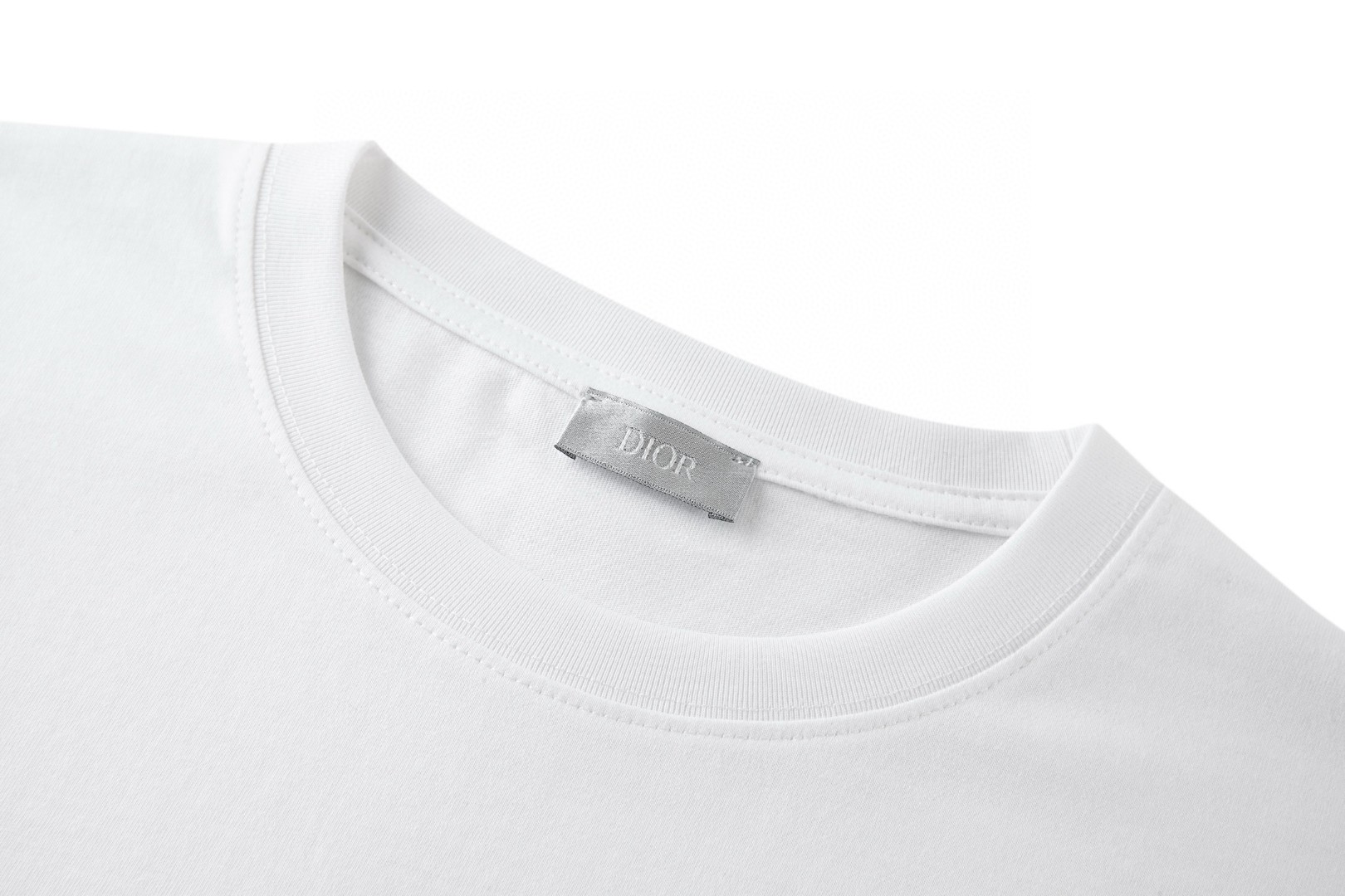 DIOR 迪奥 小蜜蜂刺绣标识圆领短袖 T恤 夏季 白色 黑色 A0 733J603B0677-C089