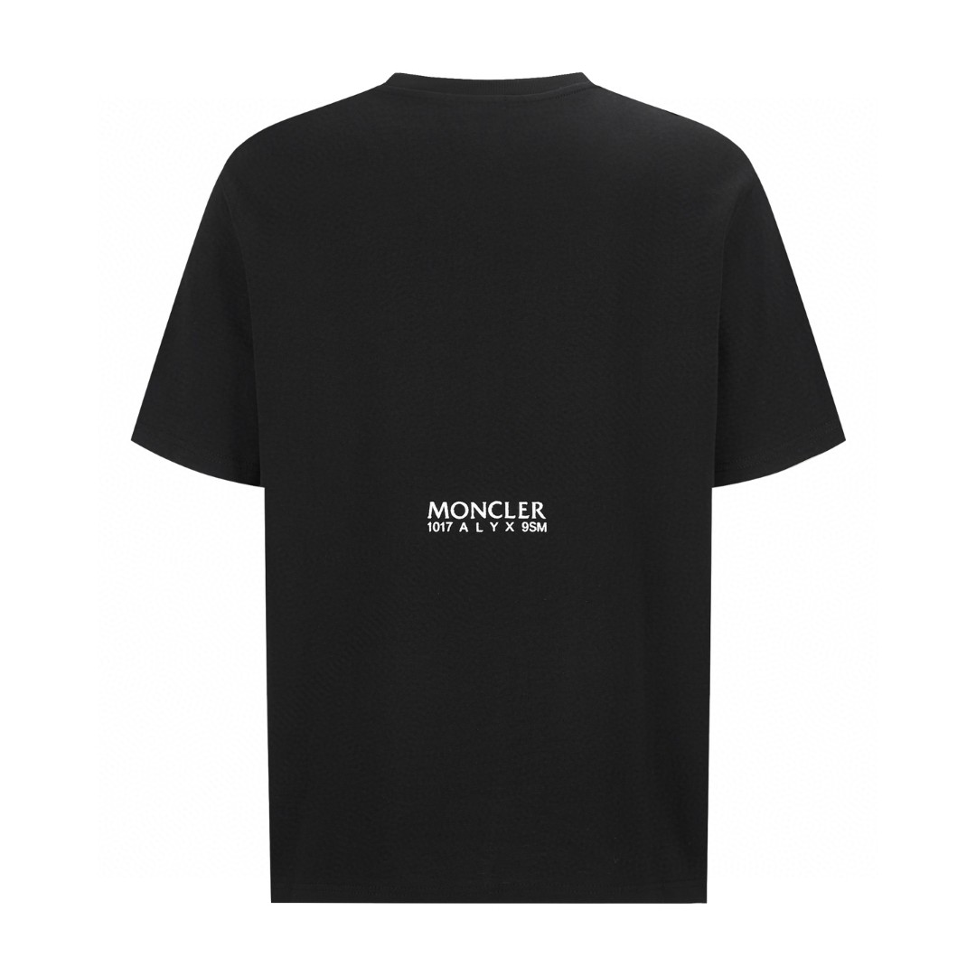 Moncler 蒙口 标识贴片棉质珠地Polo衫 短袖 T恤 夏季 白色 蓝色 A2 H209Y8C00001M2780001