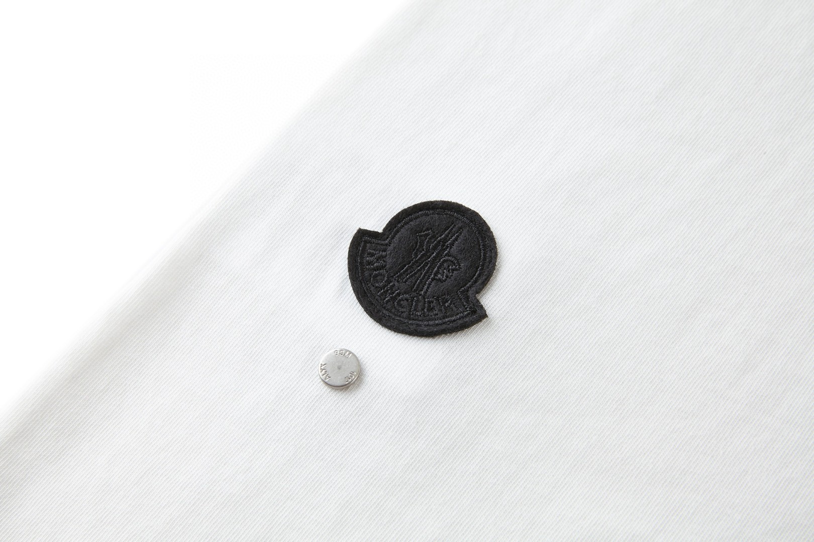 Moncler 蒙口 标识贴片棉质珠地Polo衫 短袖 T恤 夏季 白色 蓝色 A2 H209Y8C00001M2780001