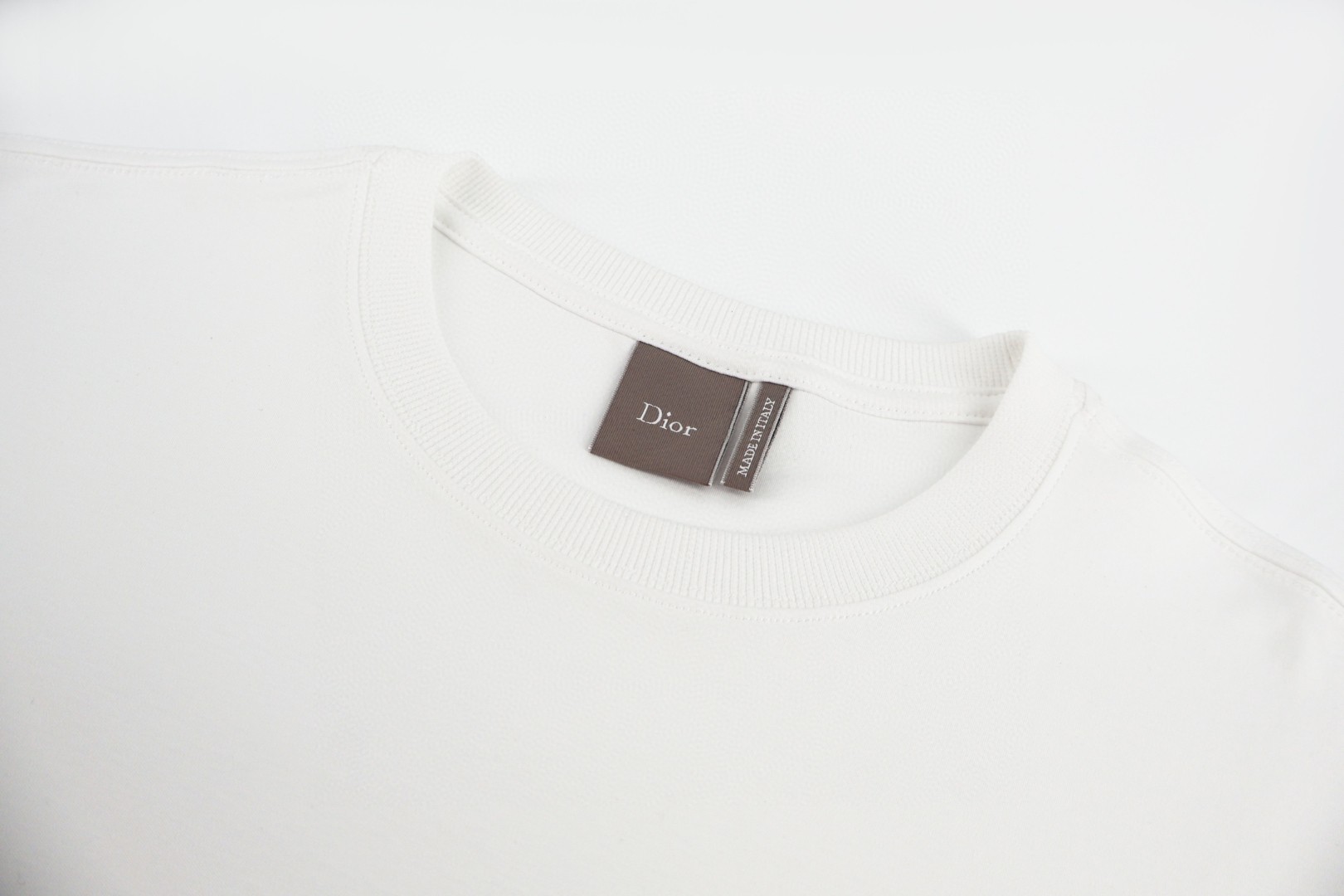DIOR 迪奥 刺绣logo平纹圆领短袖 T恤 夏季 白色 黑色 A0