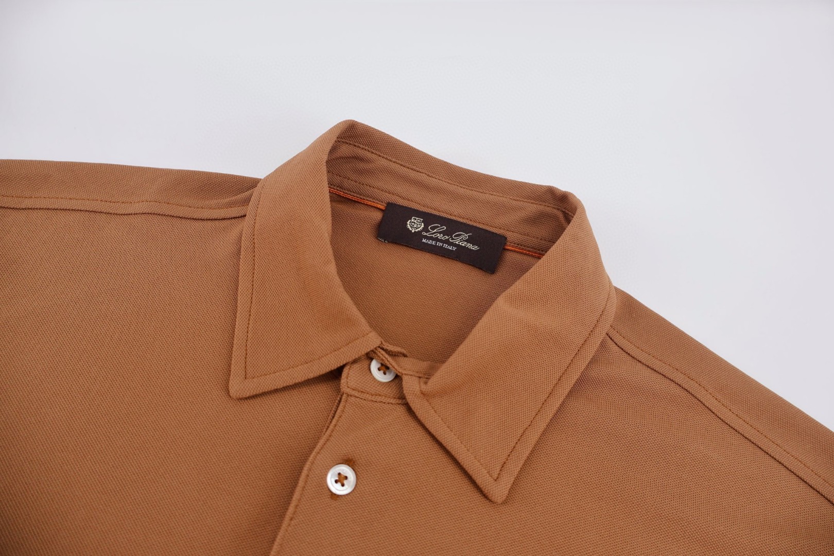 Loro Piana LP 标识刺绣Polo衫 短袖 夏季 白色 绿色 棕色 A2 