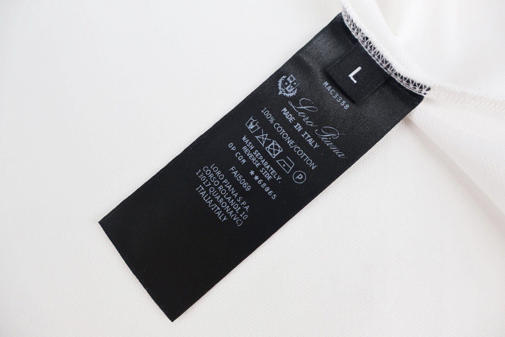 Loro Piana LP 标识刺绣Polo衫 短袖 夏季 白色 绿色 棕色 A2 