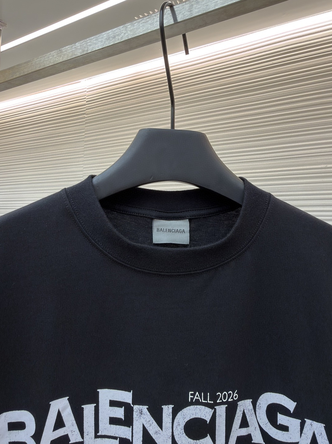 Balenciaga 巴黎世家 墨镜印花短袖 T恤 圆领 夏季 黑色 A0 