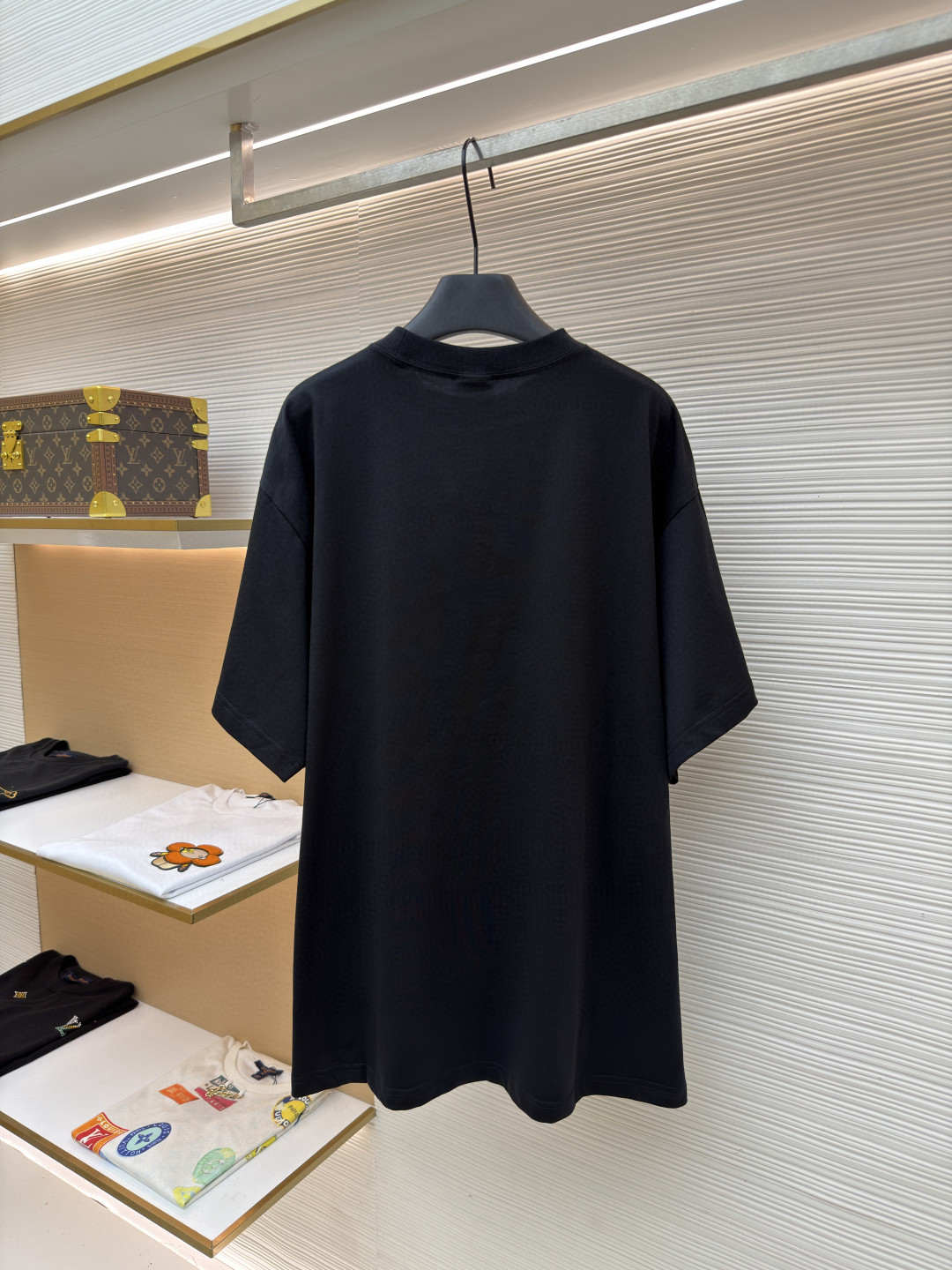 Balenciaga 巴黎世家 墨镜印花短袖 T恤 圆领 夏季 黑色 A0 