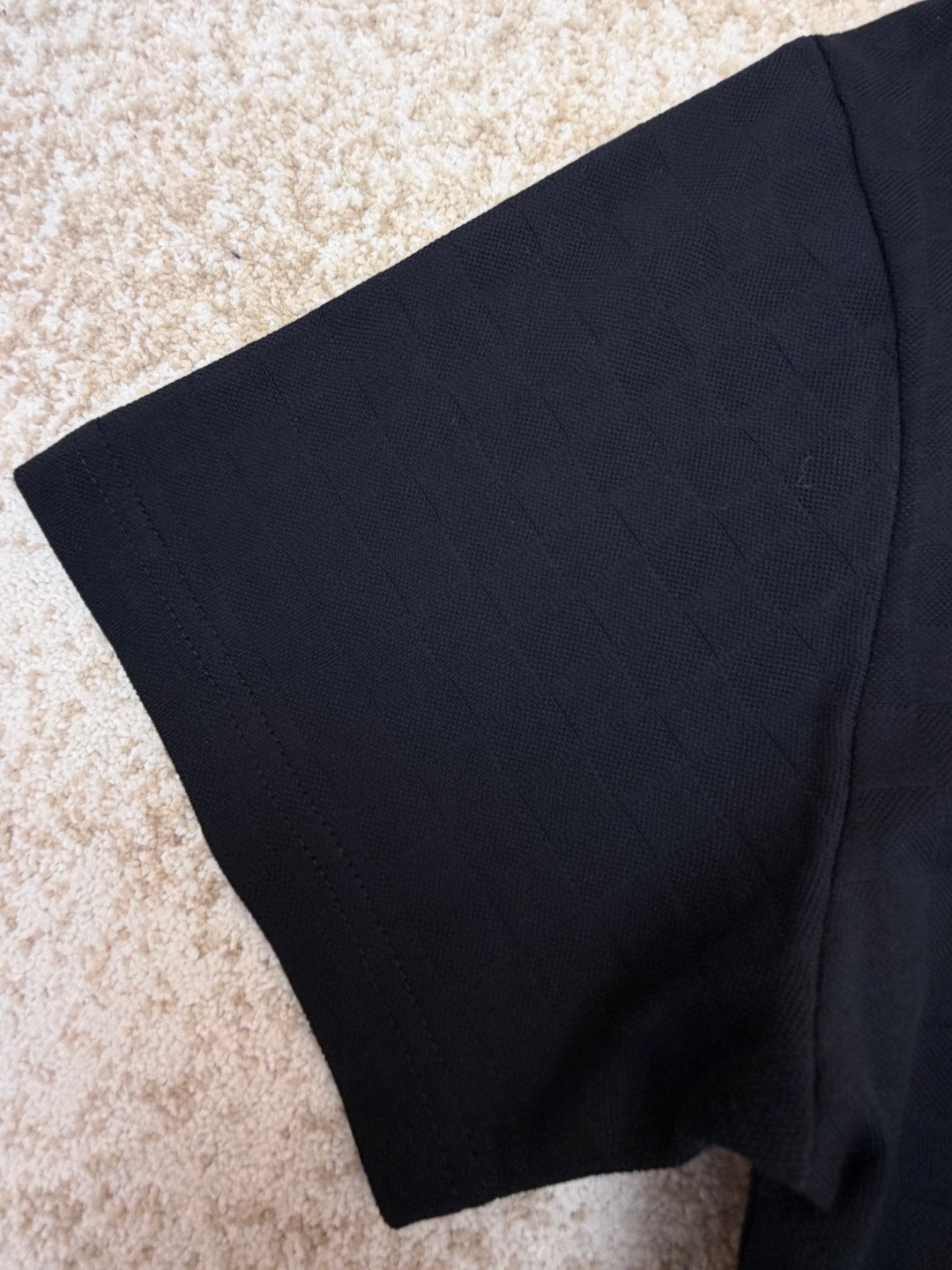 LOUIS VUITTON 路易威登 LV 黑花束暗格圆领针织短袖 夏季 T恤 黑色 A5 1AJRHM