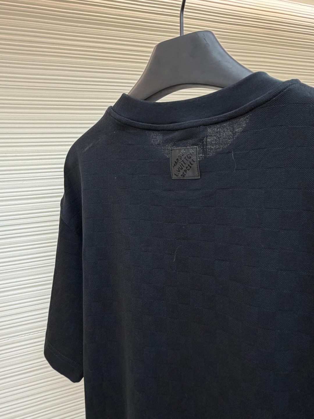 LOUIS VUITTON 路易威登 LV 黑花束暗格圆领针织短袖 夏季 T恤 黑色 A5 1AJRHM