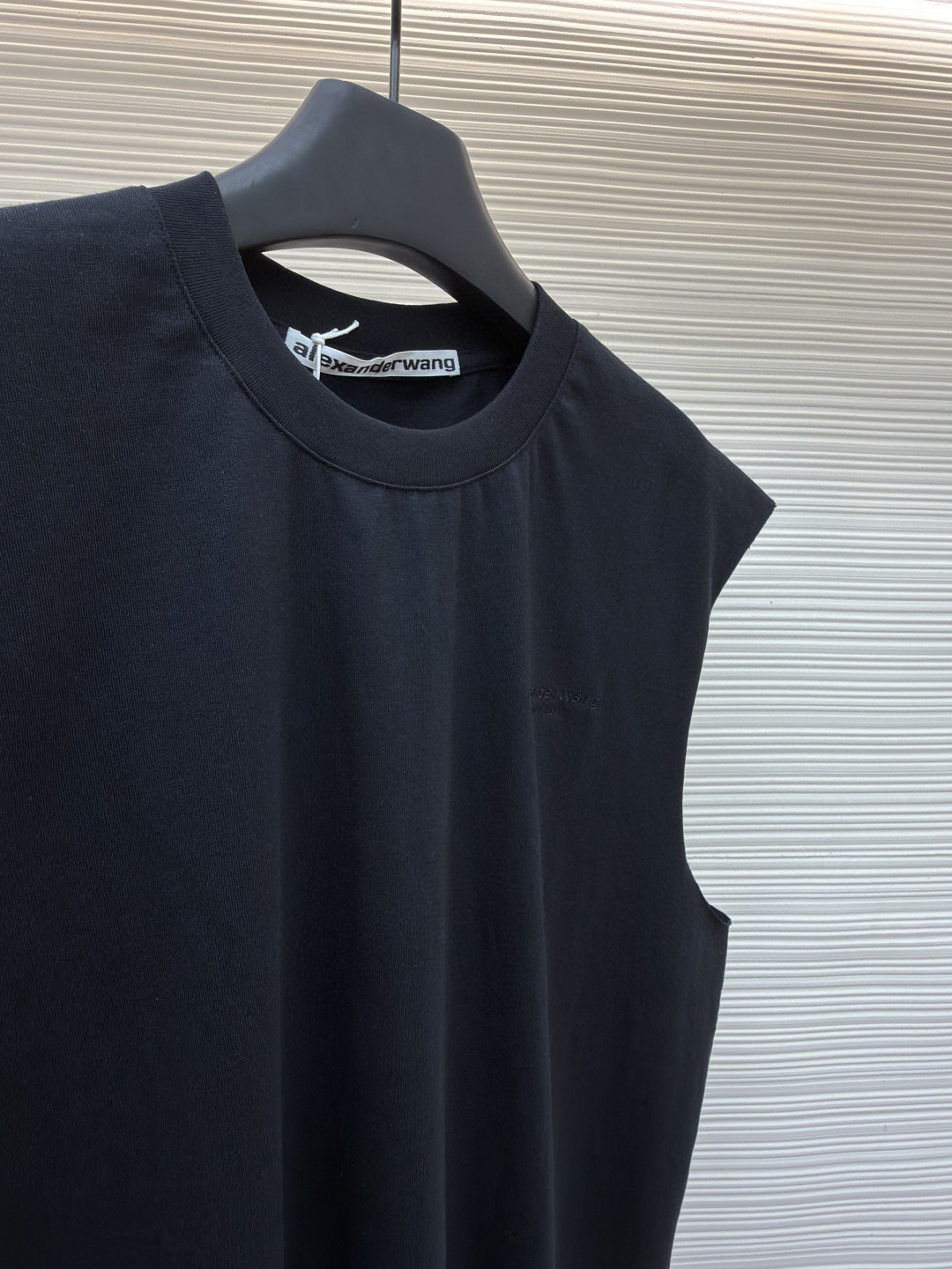 Alexander Wang 亚历山大王 徽标刺绣坎肩背心 T恤 白色 黑色 A0 6CC3251105100