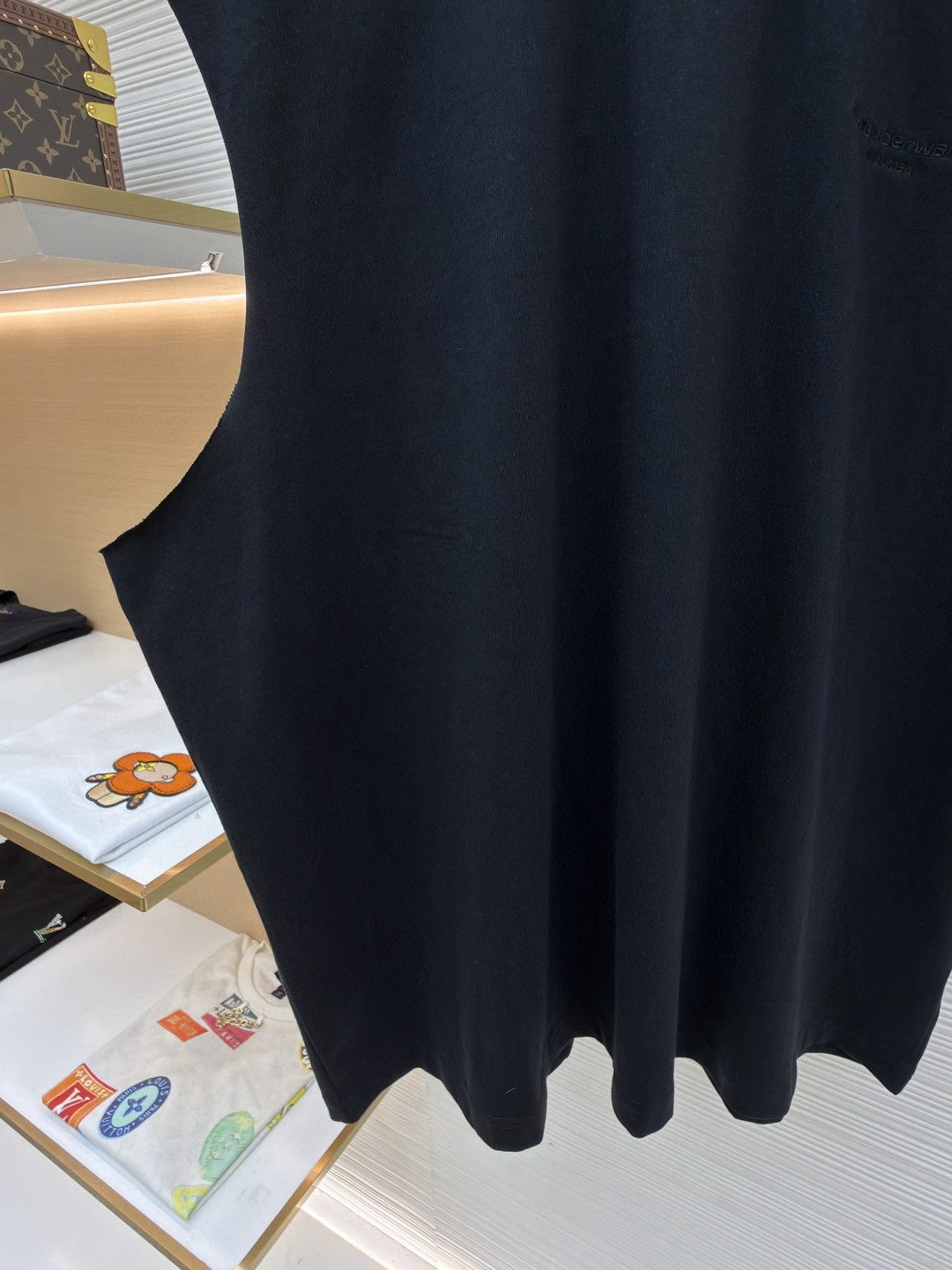 Alexander Wang 亚历山大王 徽标刺绣坎肩背心 T恤 白色 黑色 A0 6CC3251105100