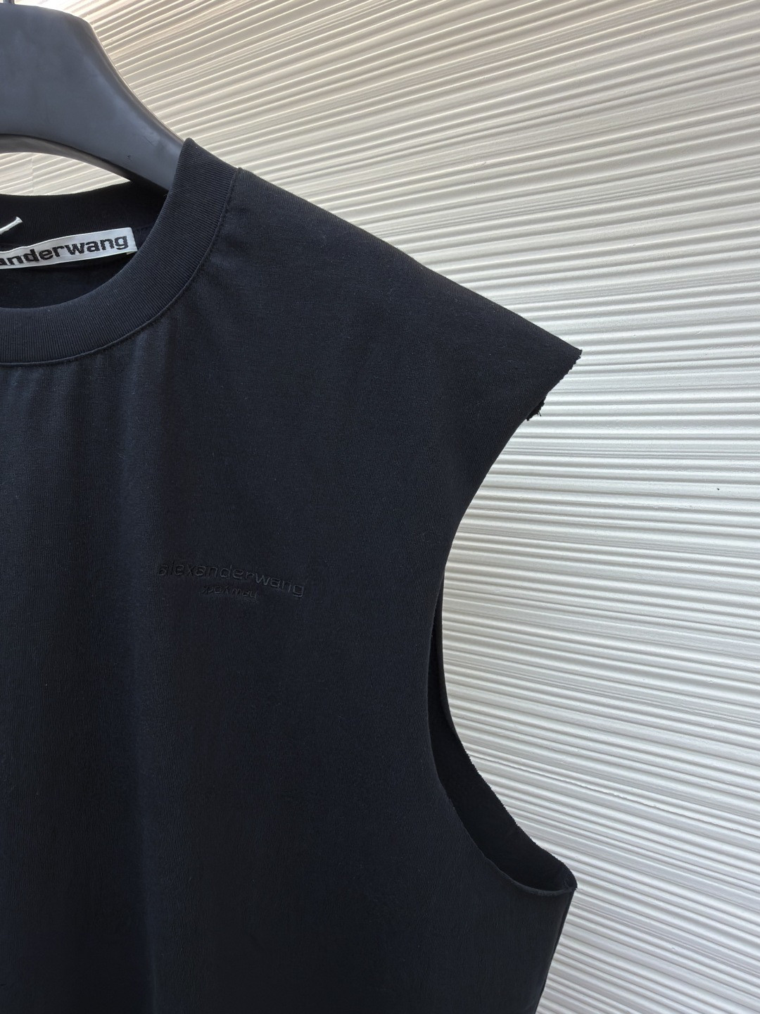 Alexander Wang 亚历山大王 徽标刺绣坎肩背心 T恤 白色 黑色 A0 6CC3251105100