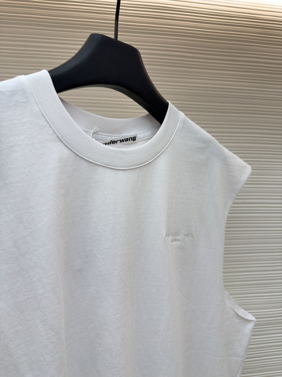 Alexander Wang 亚历山大王 徽标刺绣坎肩背心 T恤 白色 黑色 A0 6CC3251105100