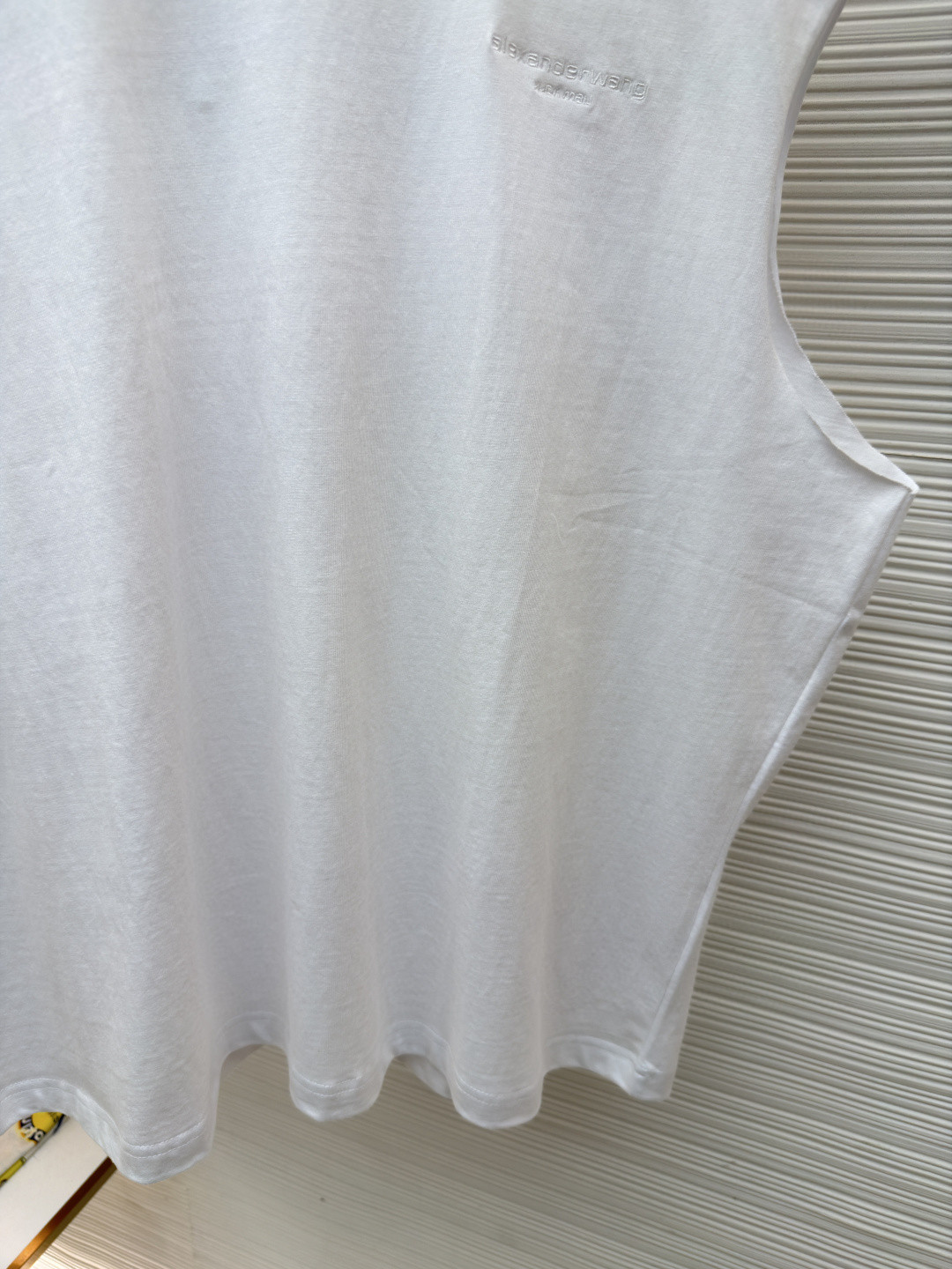 Alexander Wang 亚历山大王 徽标刺绣坎肩背心 T恤 白色 黑色 A0 6CC3251105100