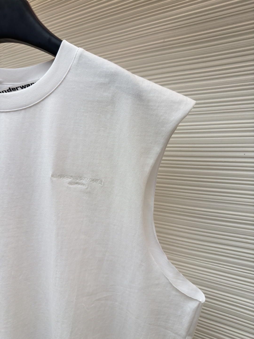 Alexander Wang 亚历山大王 徽标刺绣坎肩背心 T恤 白色 黑色 A0 6CC3251105100