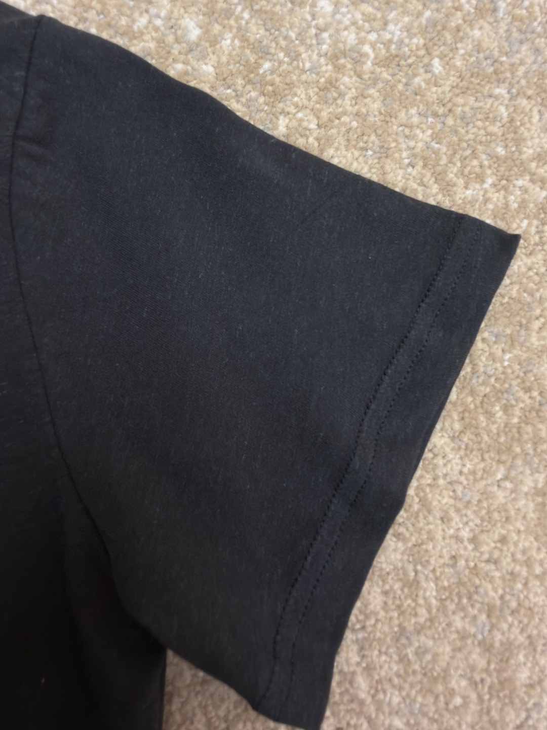 Acne Studios 1996泥染水洗做旧修身圆领T恤 短袖 白色 黑色 女款 A0 