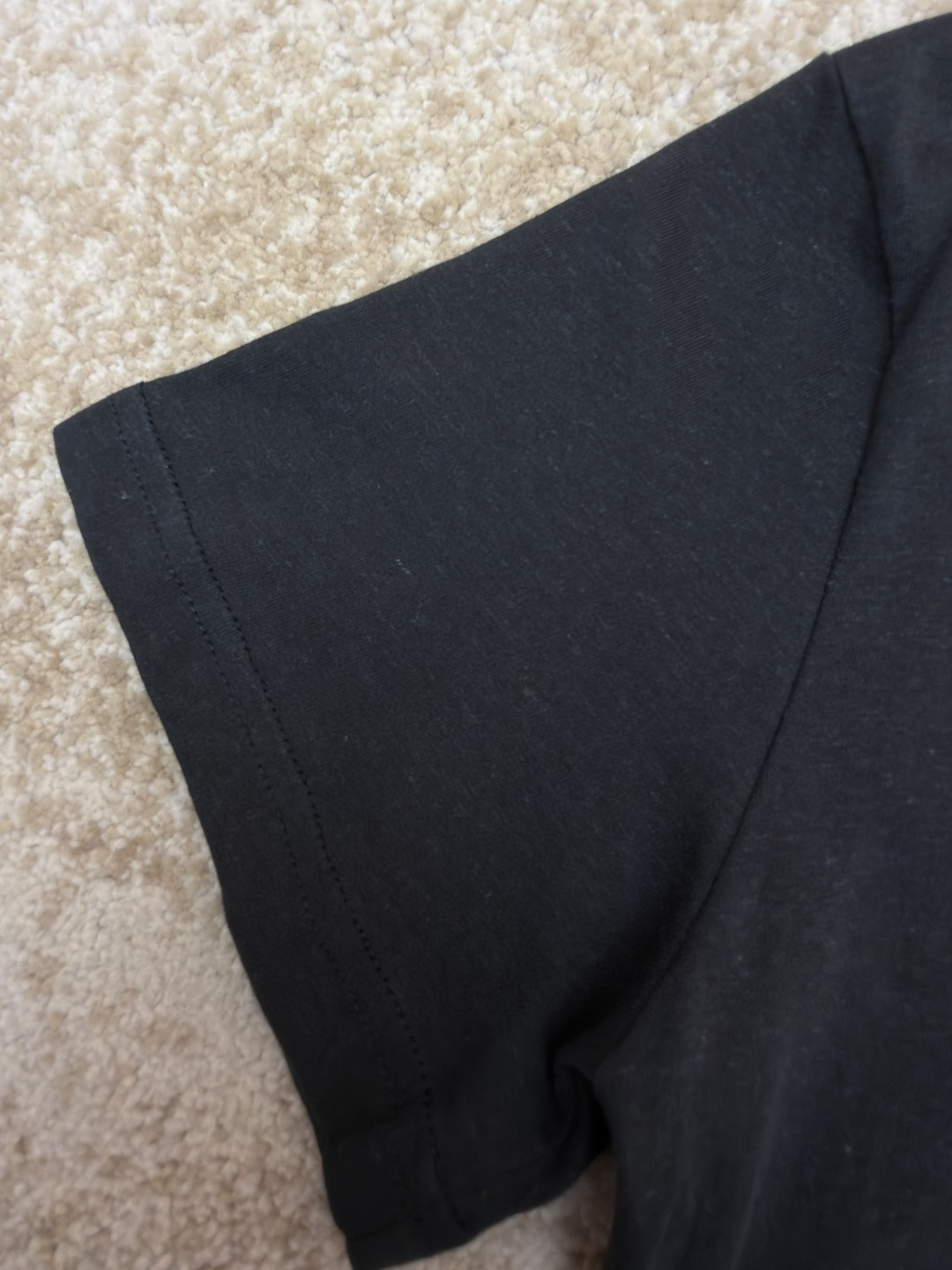 Acne Studios 1996泥染水洗做旧修身圆领T恤 短袖 白色 黑色 女款 A0 