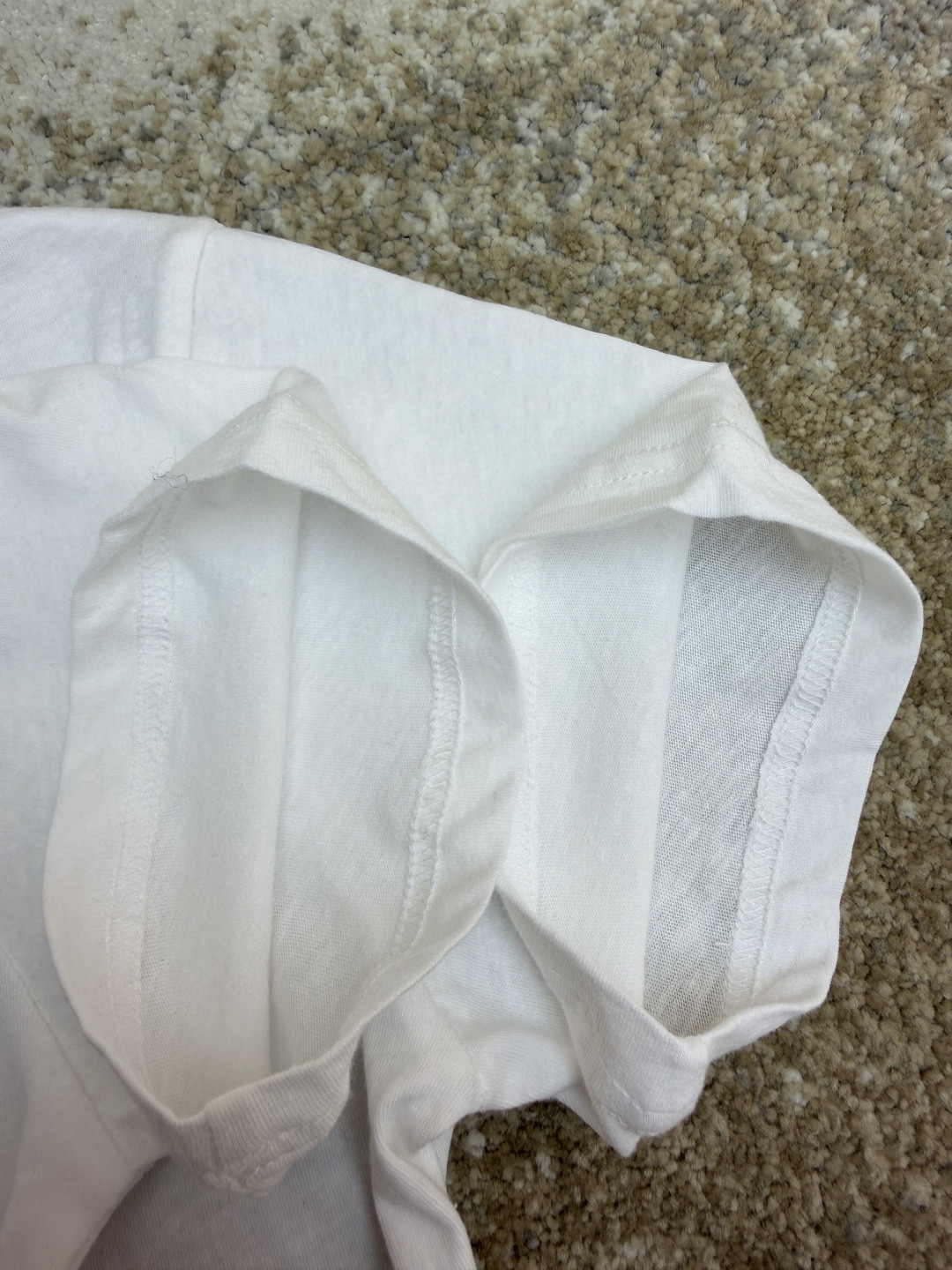 Acne Studios 1996泥染水洗做旧修身圆领T恤 短袖 白色 黑色 女款 A0 