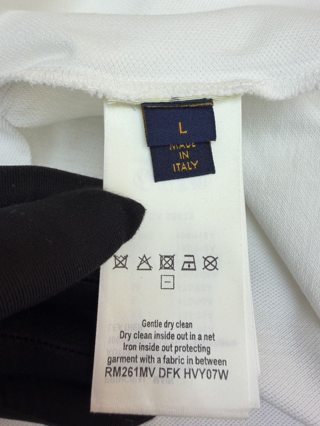 LOUIS VUITTON 路易威登 条纹纽扣Polo衫 短袖 T恤 白色 蓝色 A2 HUY79WX1662U