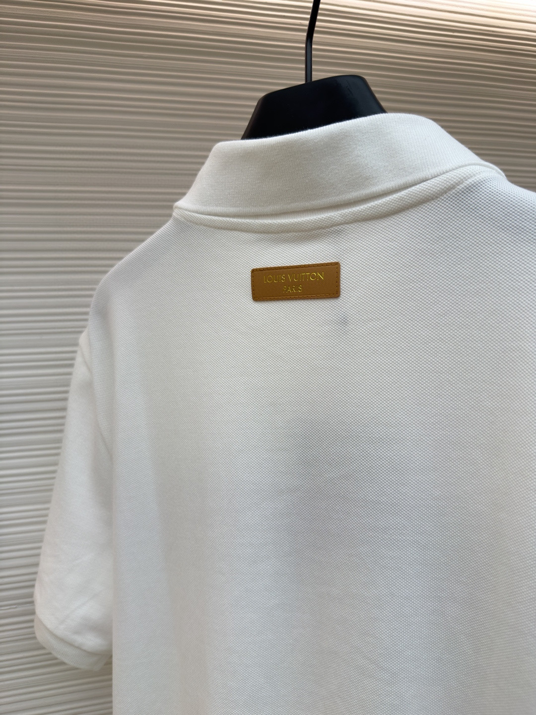 LOUIS VUITTON 路易威登 条纹纽扣Polo衫 短袖 T恤 白色 蓝色 A2 HUY79WX1662U