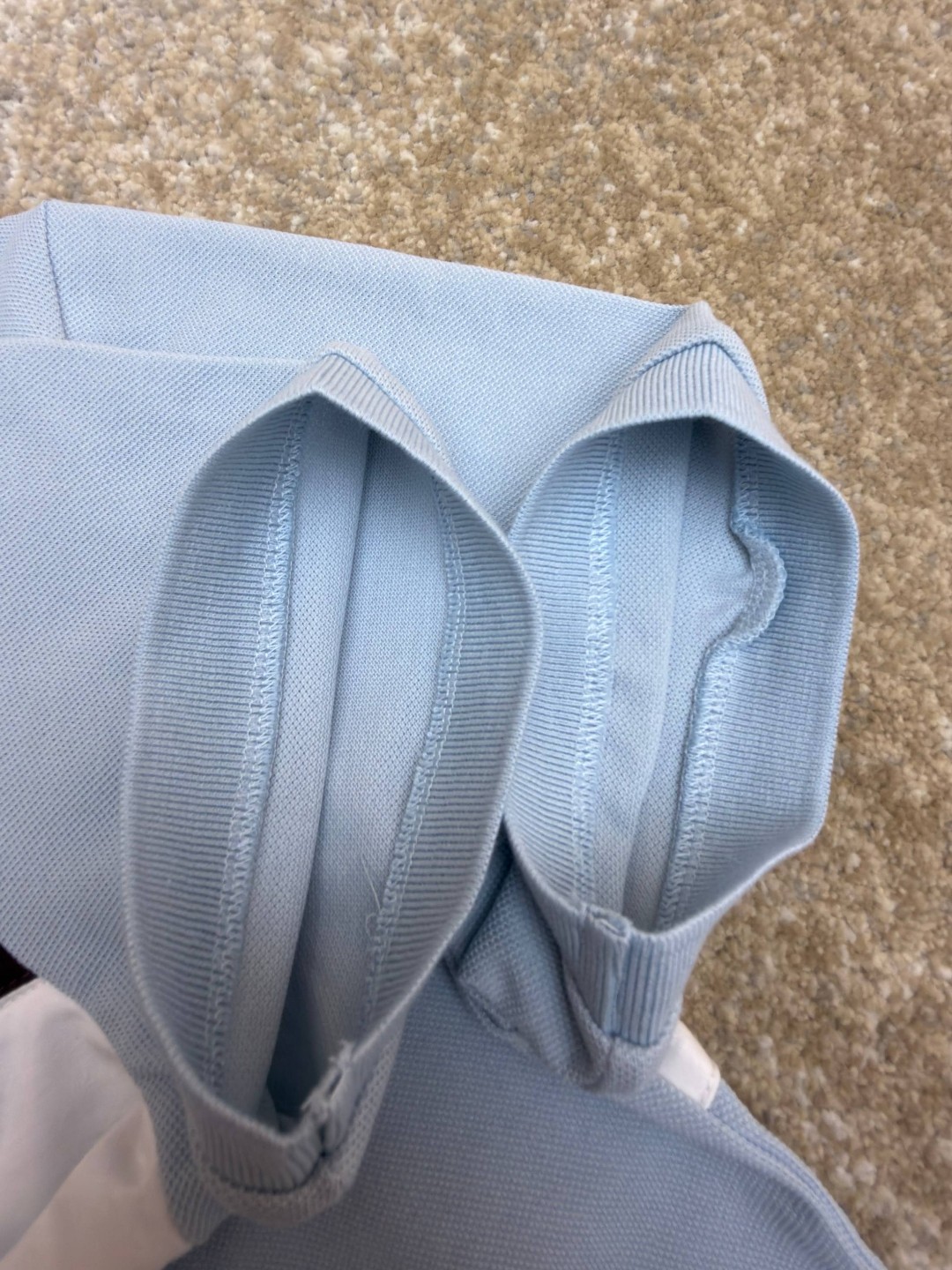 LOUIS VUITTON 路易威登 条纹纽扣Polo衫 短袖 T恤 白色 蓝色 A2 HUY79WX1662U