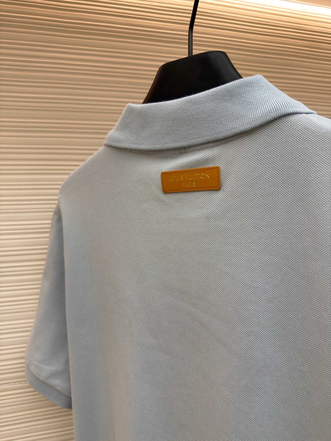 LOUIS VUITTON 路易威登 条纹纽扣Polo衫 短袖 T恤 白色 蓝色 A2 HUY79WX1662U