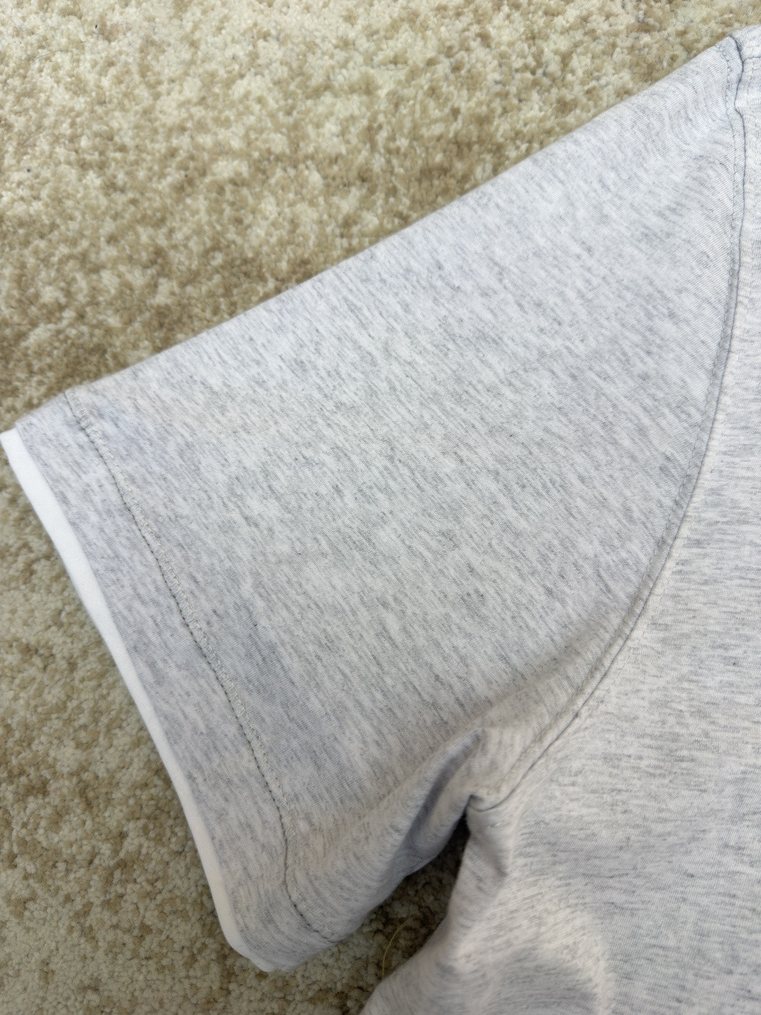 Brunello Cucinelli BC 刺绣饰章叠层圆领短袖 T恤 蓝色 灰色 A0 M0B137451G-CD325