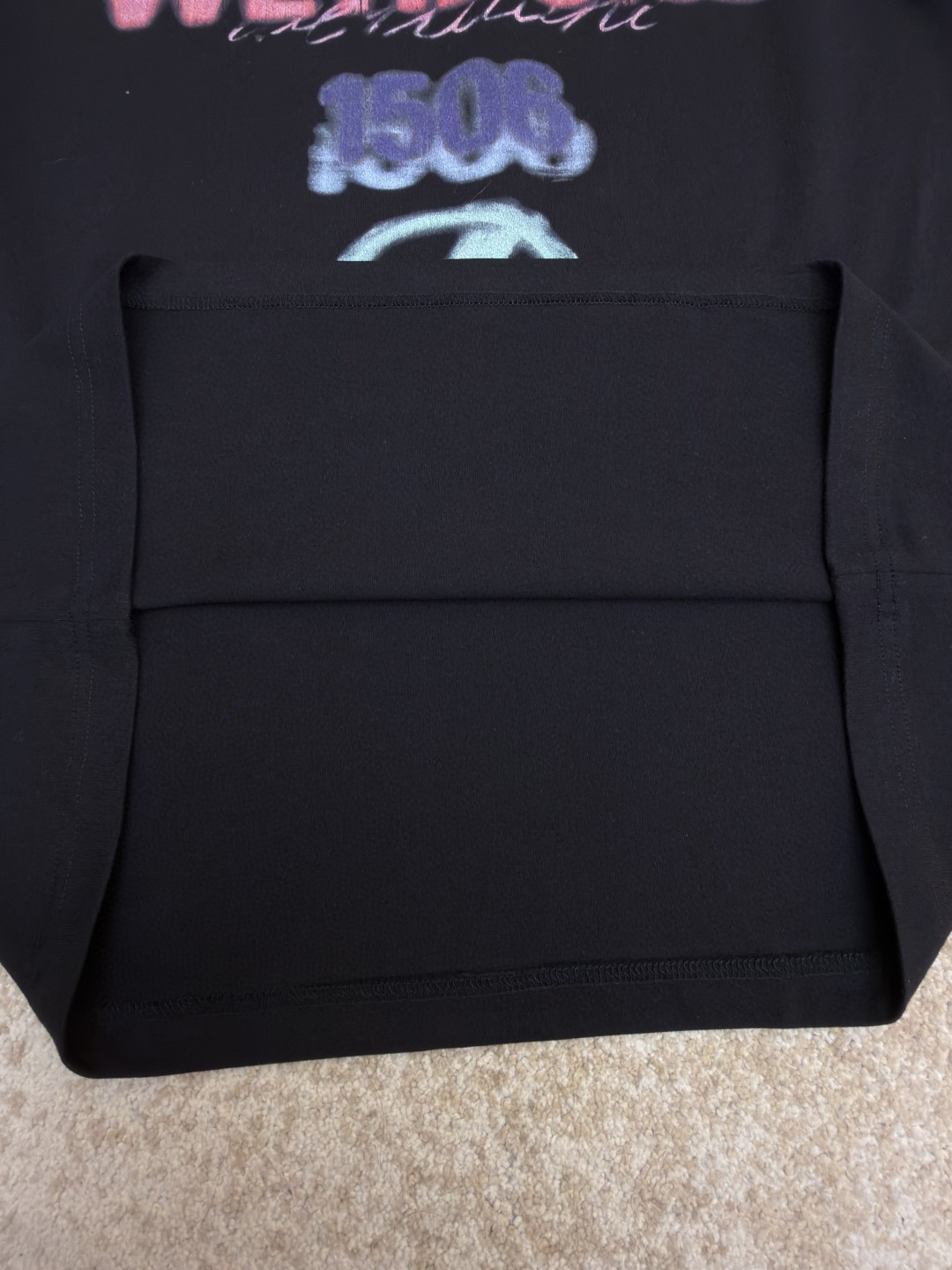 WE11DONE 彩色喷绘圆领短袖 T恤 夏季 白色 黑色 A0 WD-TT0-26-757-U-WH