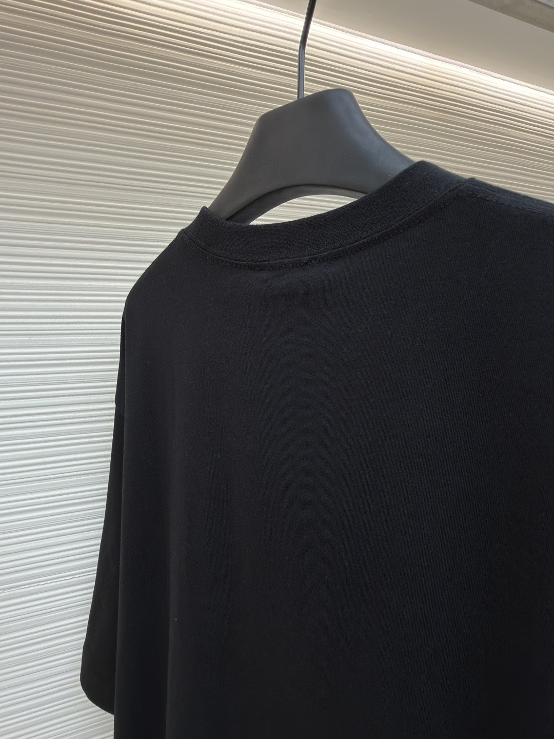 WE11DONE 彩色喷绘圆领短袖 T恤 夏季 白色 黑色 A0 WD-TT0-26-757-U-WH