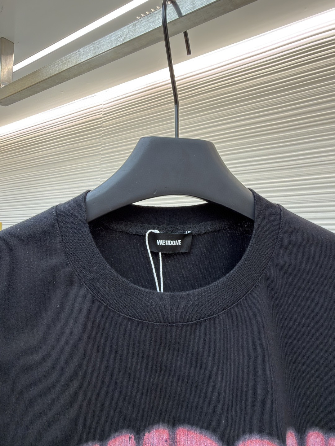 WE11DONE 彩色喷绘圆领短袖 T恤 夏季 白色 黑色 A0 WD-TT0-26-757-U-WH