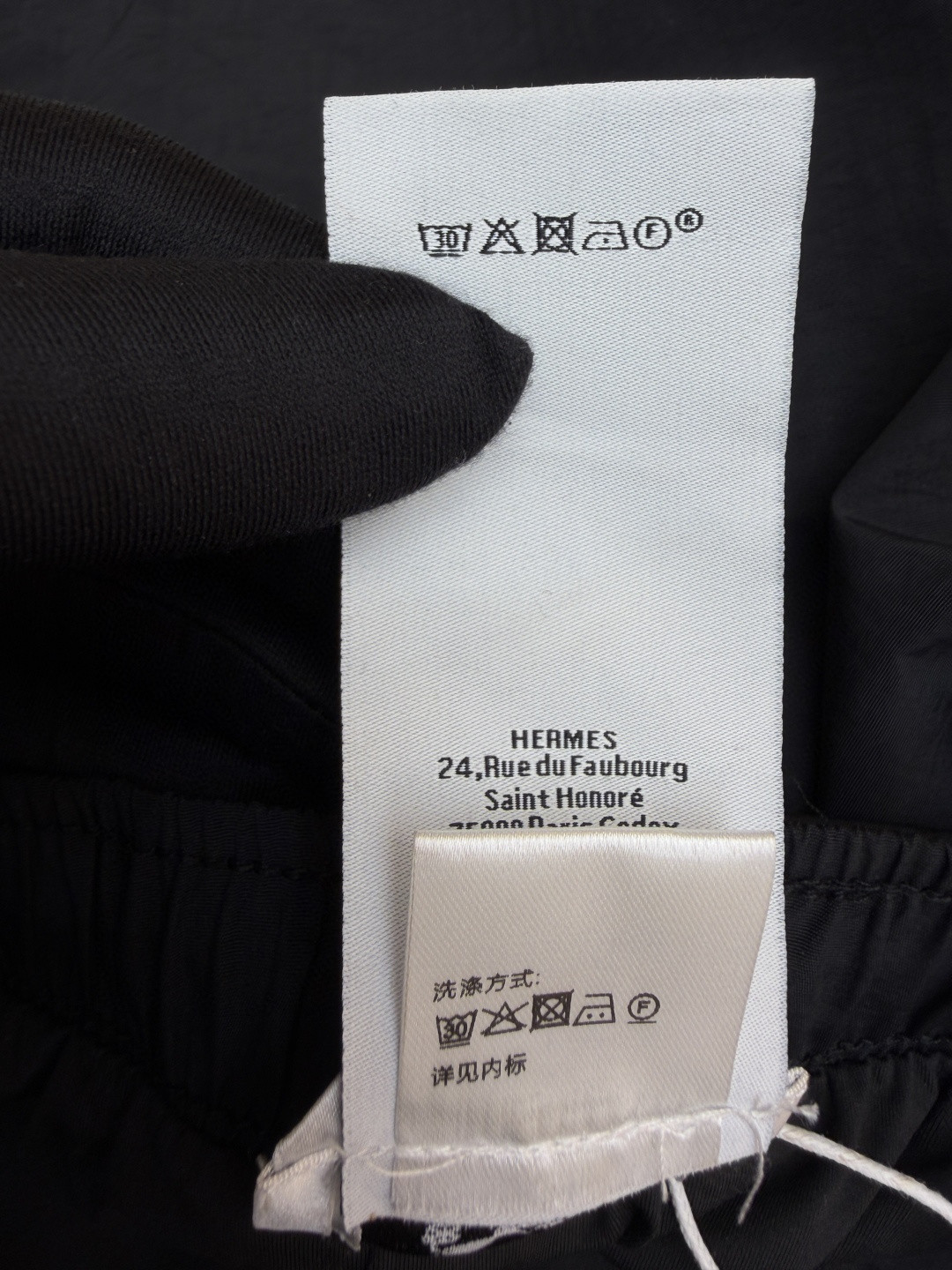 HERMES 爱马仕 遇水显化抽绳速干短裤 休闲裤 裤子 黑色 灰色 藏蓝色 A5