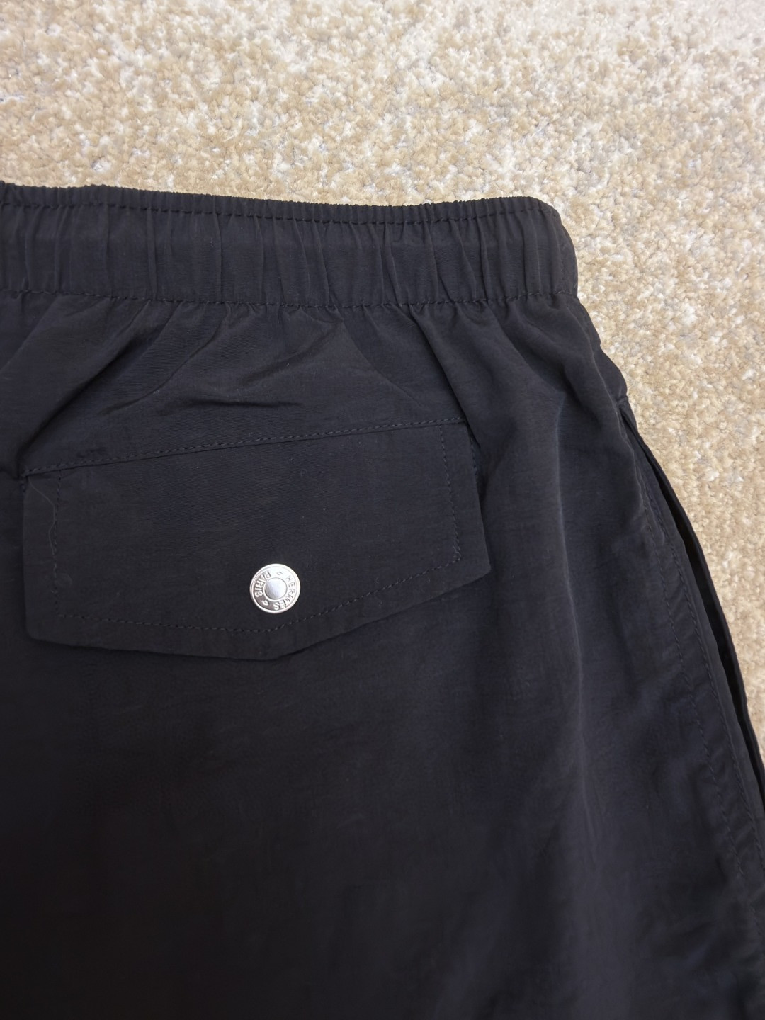 HERMES 爱马仕 遇水显化抽绳速干短裤 休闲裤 裤子 黑色 灰色 藏蓝色 A5