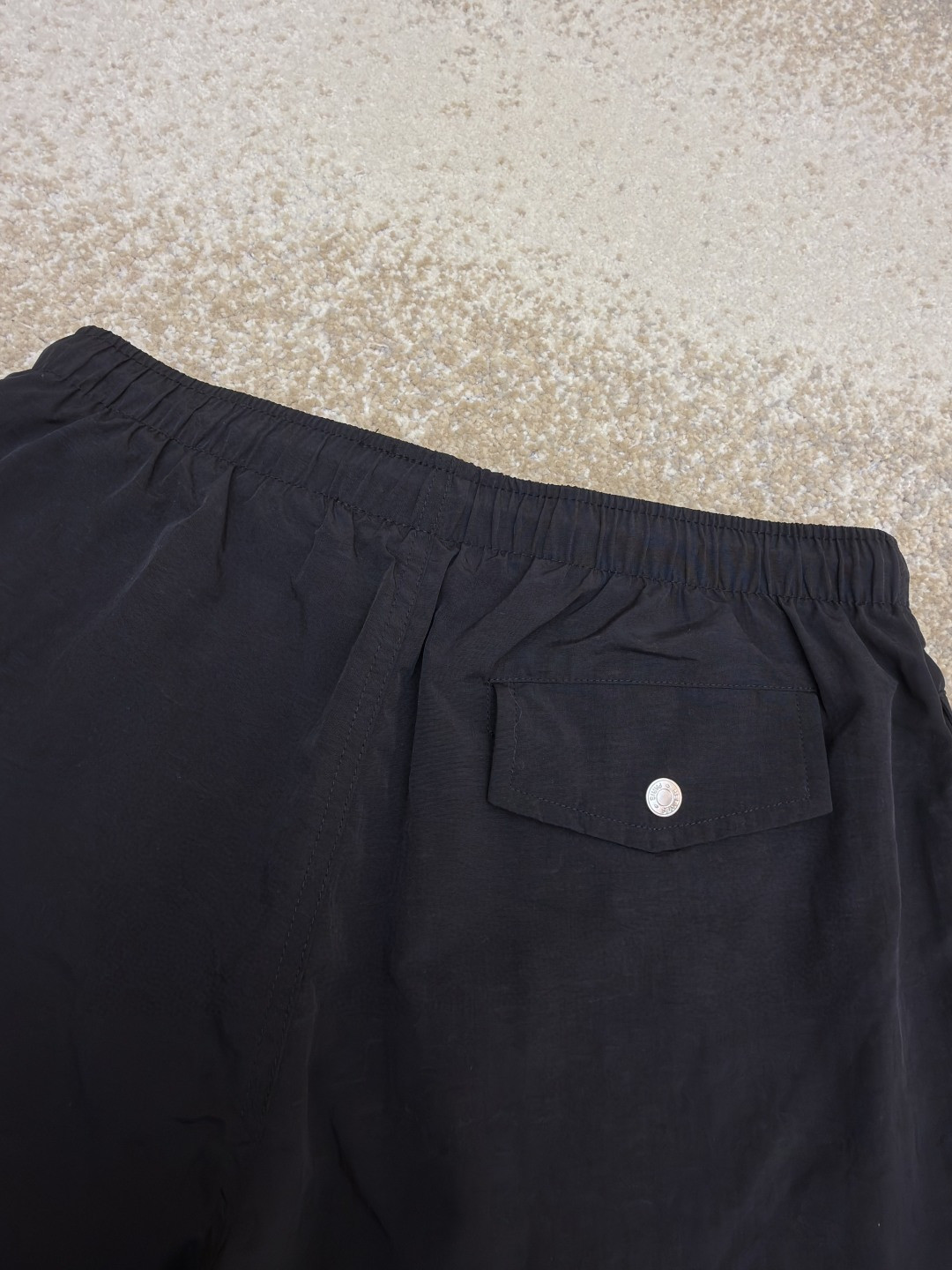 HERMES 爱马仕 遇水显化抽绳速干短裤 休闲裤 裤子 黑色 灰色 藏蓝色 A5