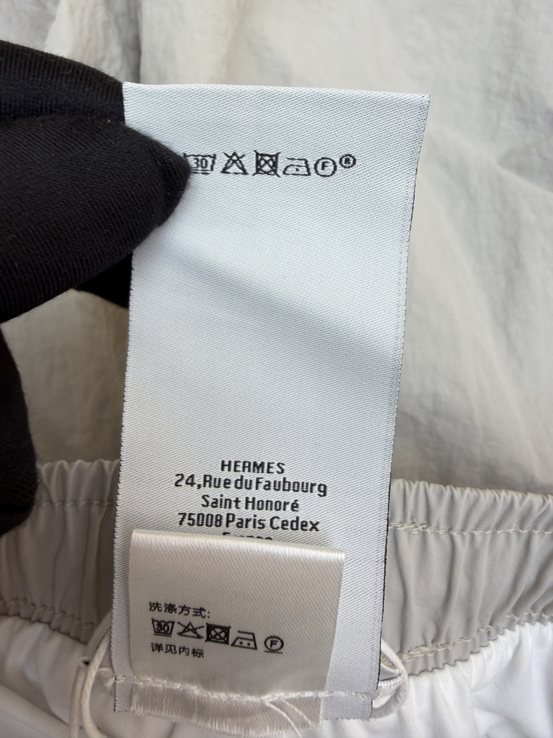 HERMES 爱马仕 遇水显化抽绳速干短裤 休闲裤 裤子 黑色 灰色 藏蓝色 A5