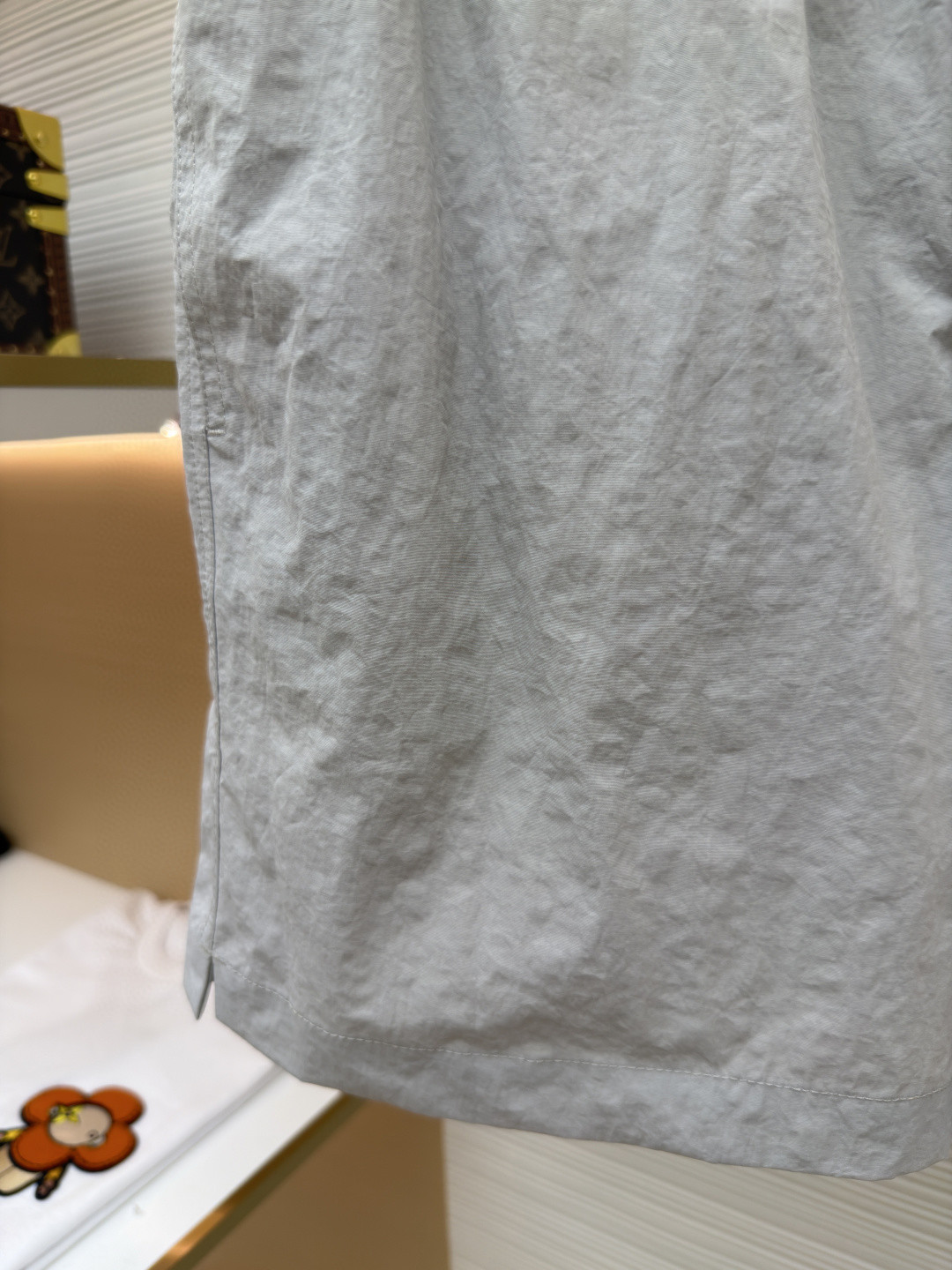 HERMES 爱马仕 遇水显化抽绳速干短裤 休闲裤 裤子 黑色 灰色 藏蓝色 A5