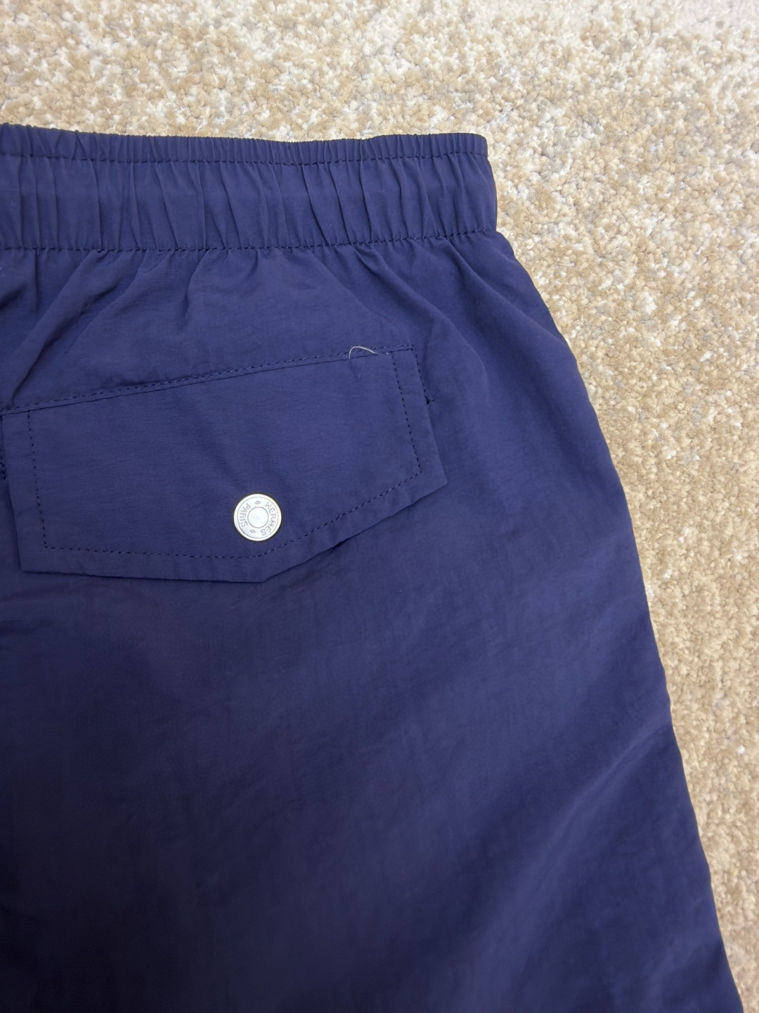 HERMES 爱马仕 遇水显化抽绳速干短裤 休闲裤 裤子 黑色 灰色 藏蓝色 A5