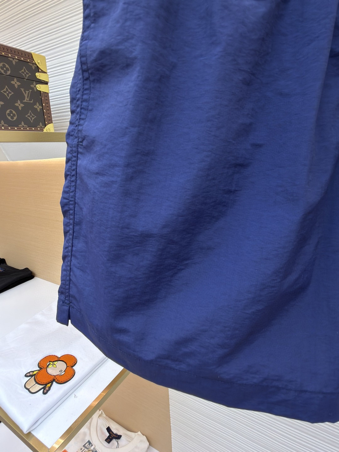 HERMES 爱马仕 遇水显化抽绳速干短裤 休闲裤 裤子 黑色 灰色 藏蓝色 A5