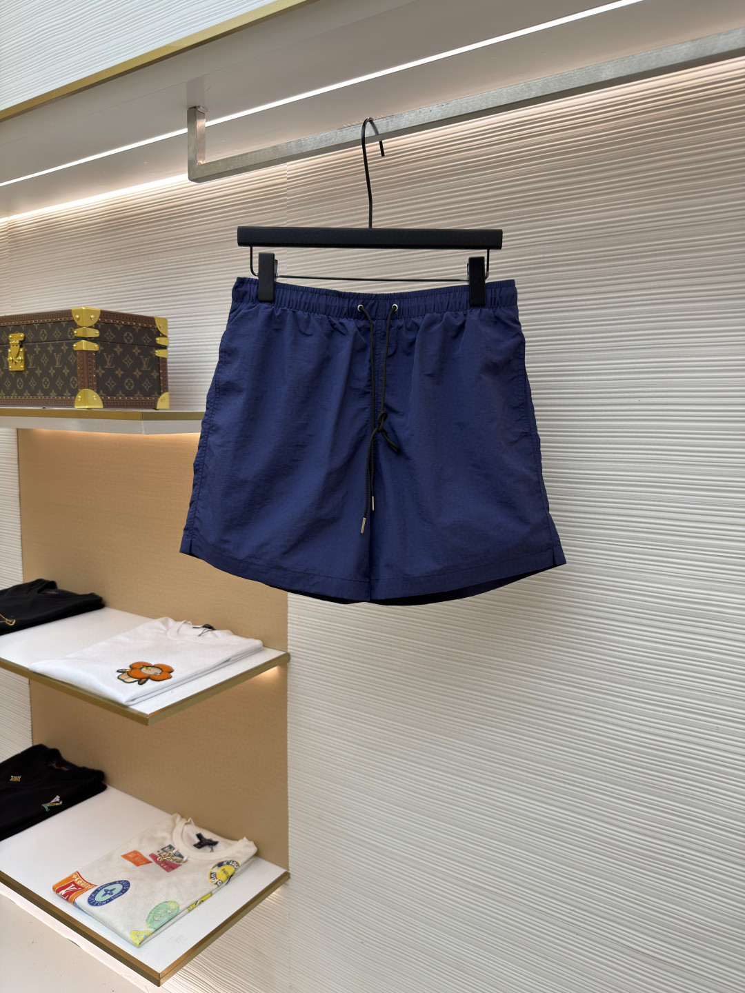 HERMES 爱马仕 遇水显化抽绳速干短裤 休闲裤 裤子 黑色 灰色 藏蓝色 A5