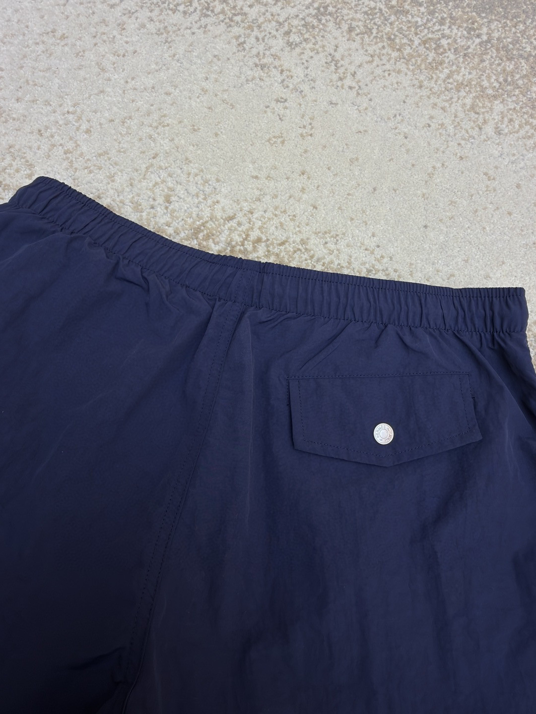 HERMES 爱马仕 纯色抽绳速干短裤 休闲裤 裤子 绿色 藏蓝色 A5