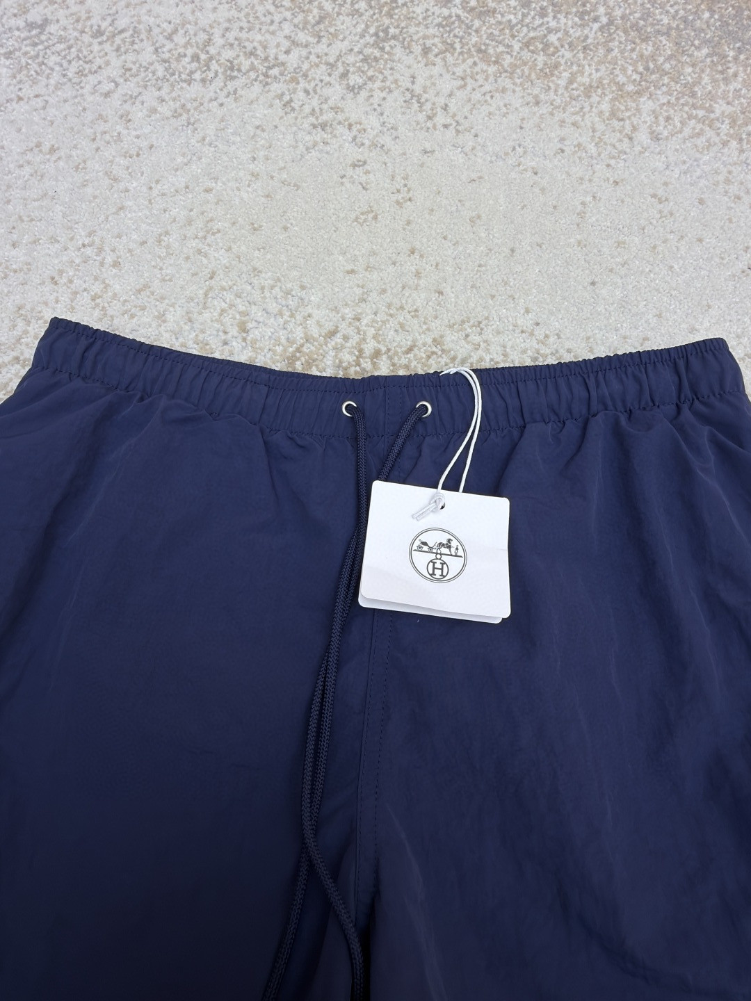 HERMES 爱马仕 纯色抽绳速干短裤 休闲裤 裤子 绿色 藏蓝色 A5