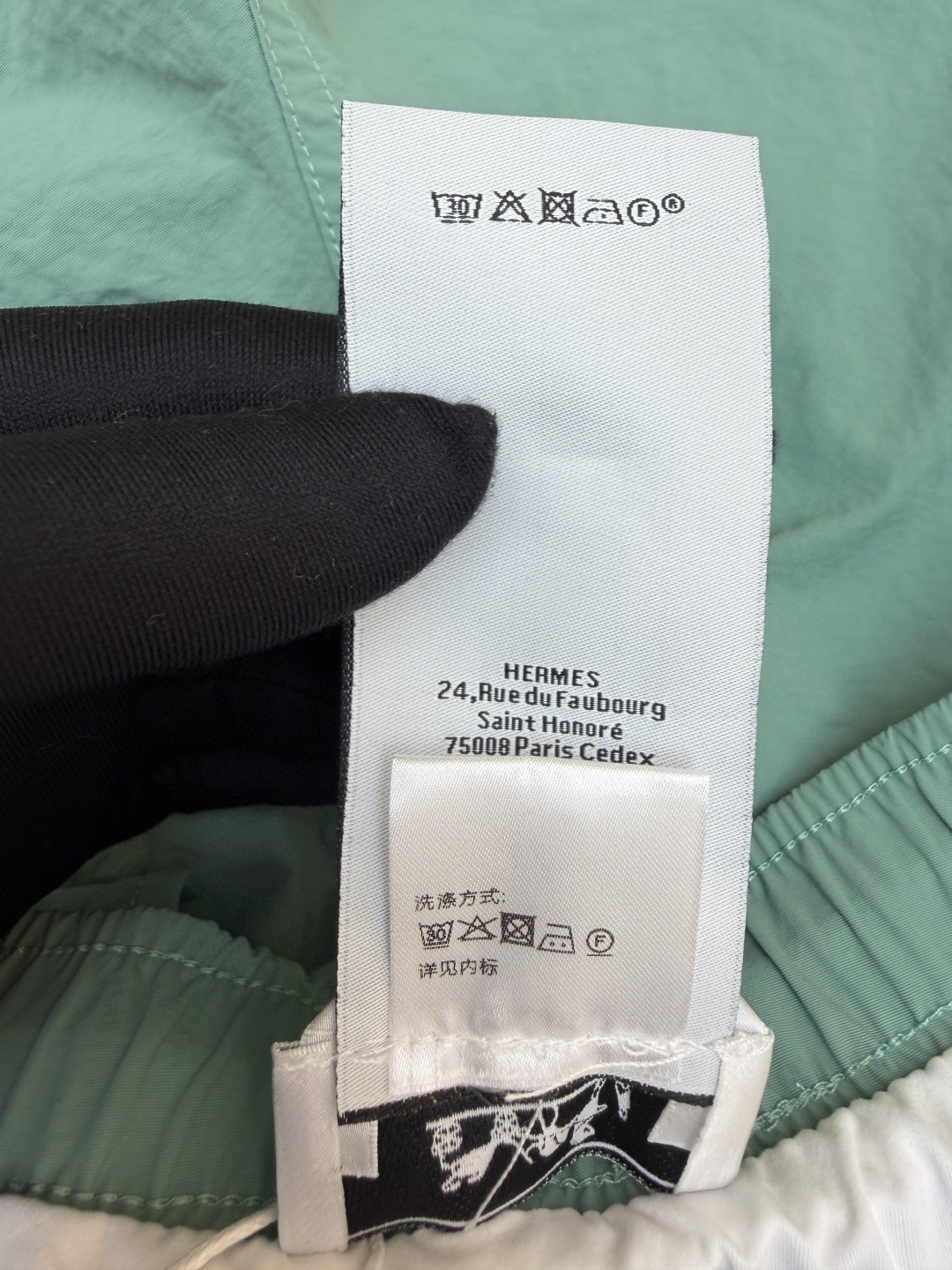 HERMES 爱马仕 纯色抽绳速干短裤 休闲裤 裤子 绿色 藏蓝色 A5