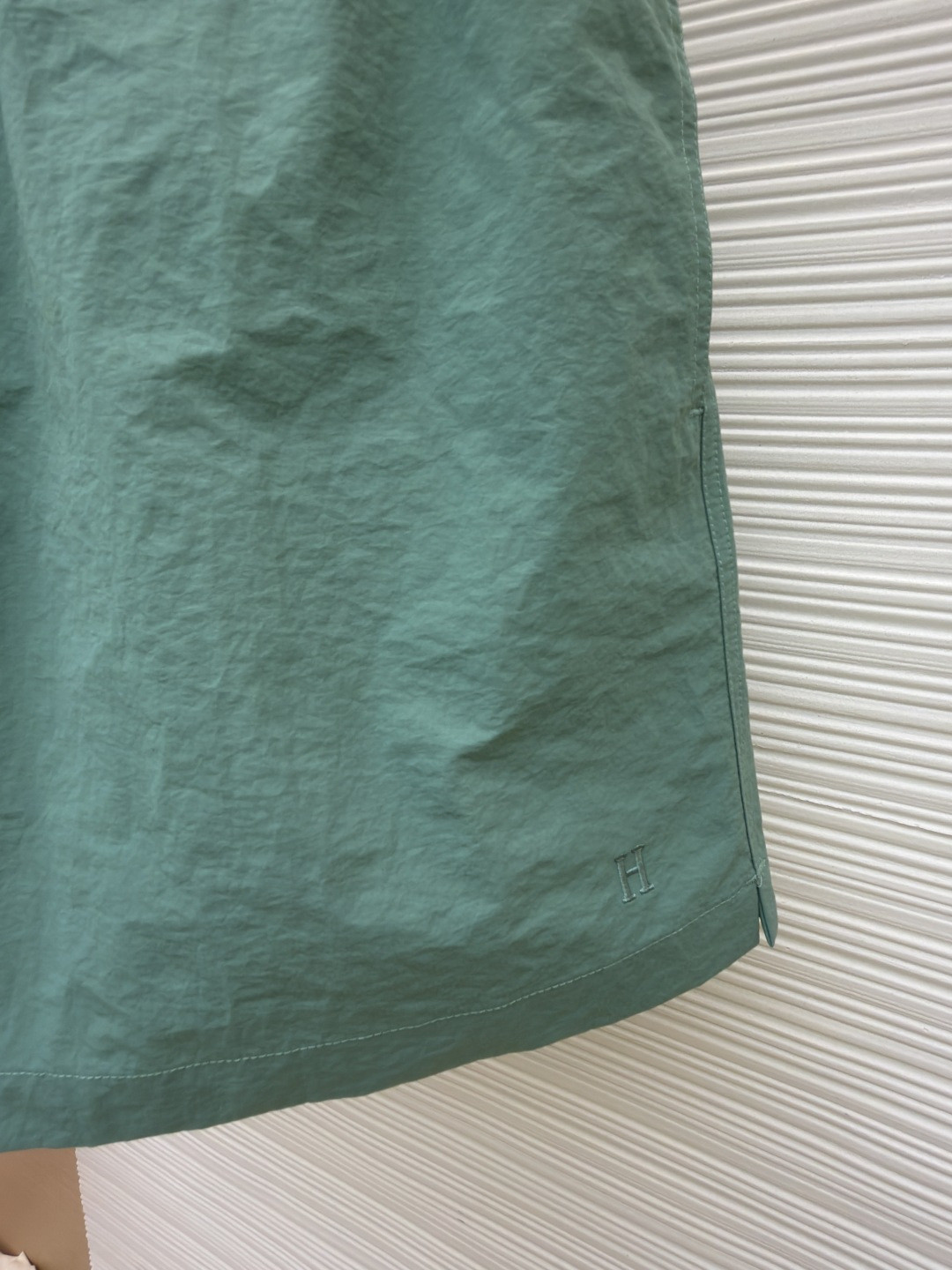 HERMES 爱马仕 纯色抽绳速干短裤 休闲裤 裤子 绿色 藏蓝色 A5