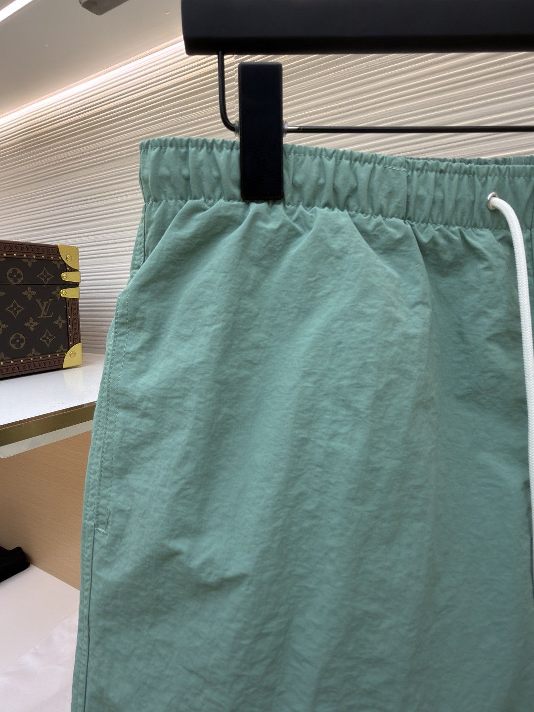 HERMES 爱马仕 纯色抽绳速干短裤 休闲裤 裤子 绿色 藏蓝色 A5