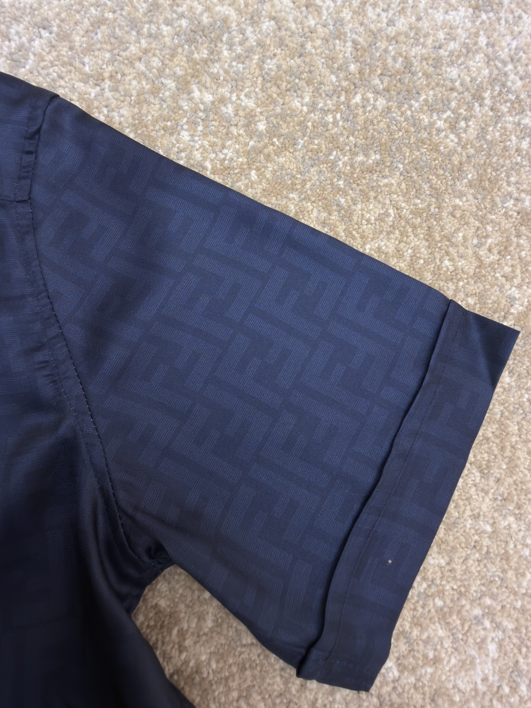 FENDI 芬迪 全幅FF衬衫 短袖 外套 夏季 蓝色 B0 FS0795AKEEF0H5A