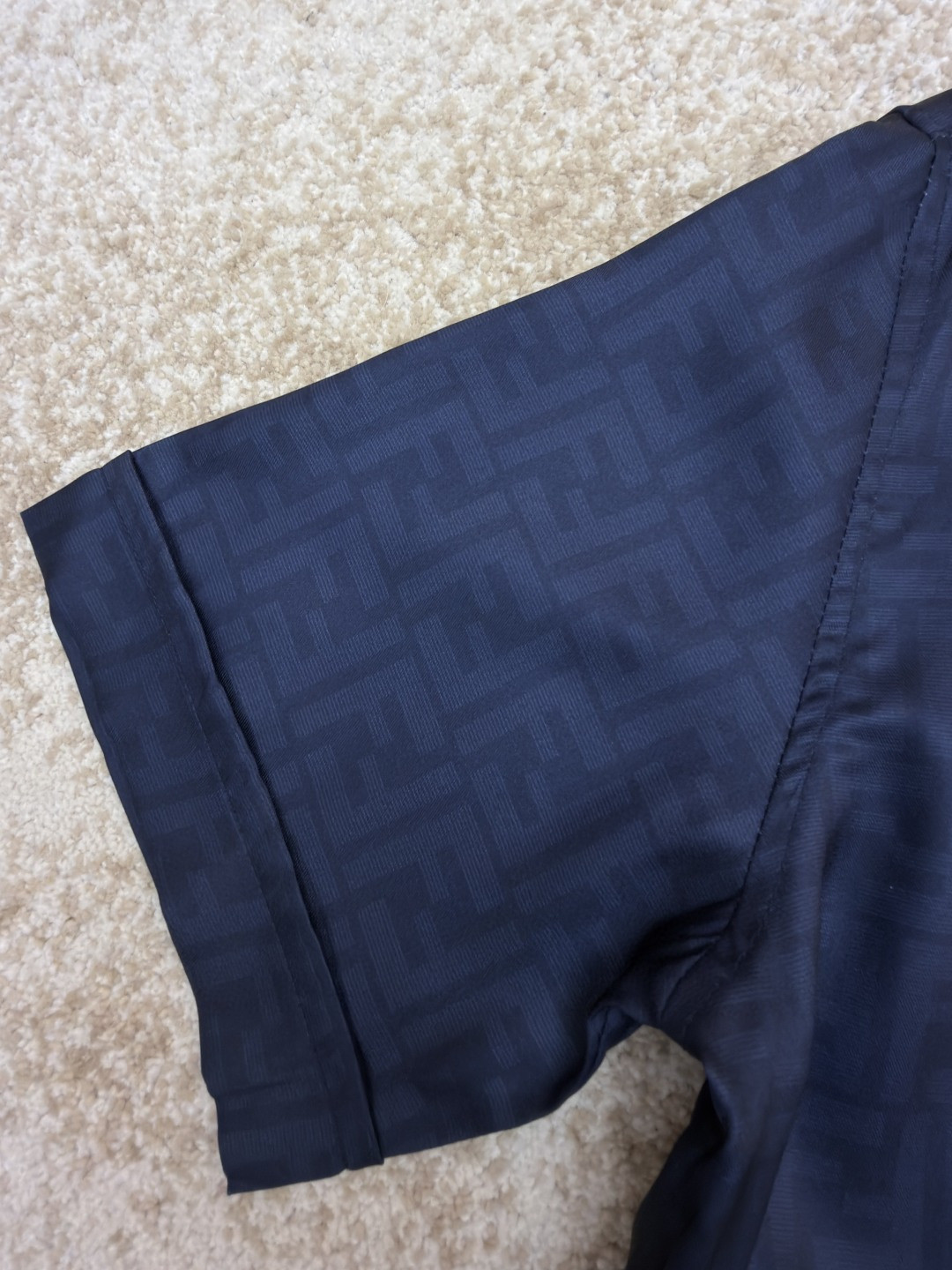 FENDI 芬迪 全幅FF衬衫 短袖 外套 夏季 蓝色 B0 FS0795AKEEF0H5A